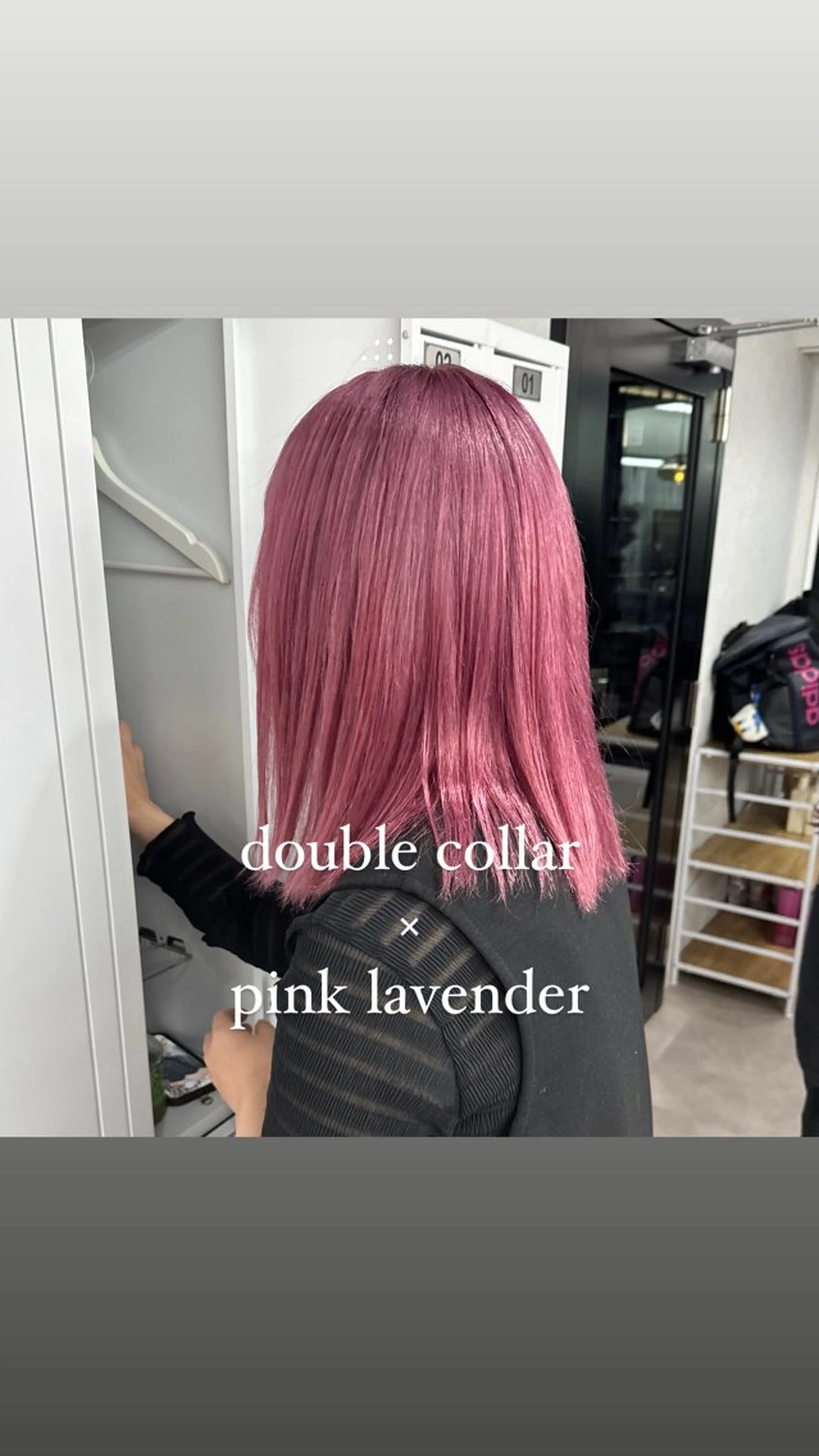 セミロング ハイトーンイヤ リングカラー清水隆央のヘアスタイル