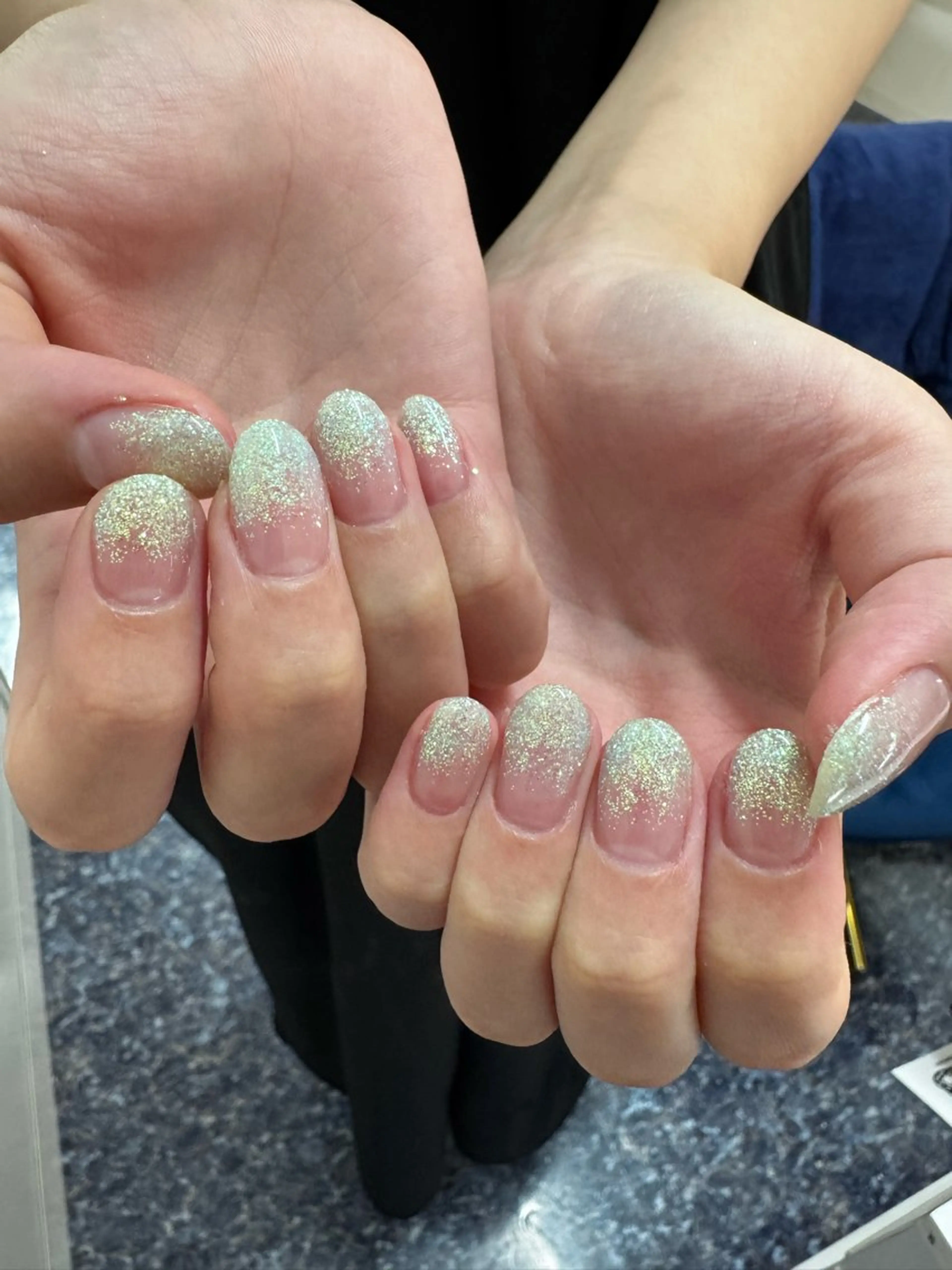 ネイル グラデーション ラメ(グリッター) ラメグラデーション nail♡ wakaba♡のネイルデザイン