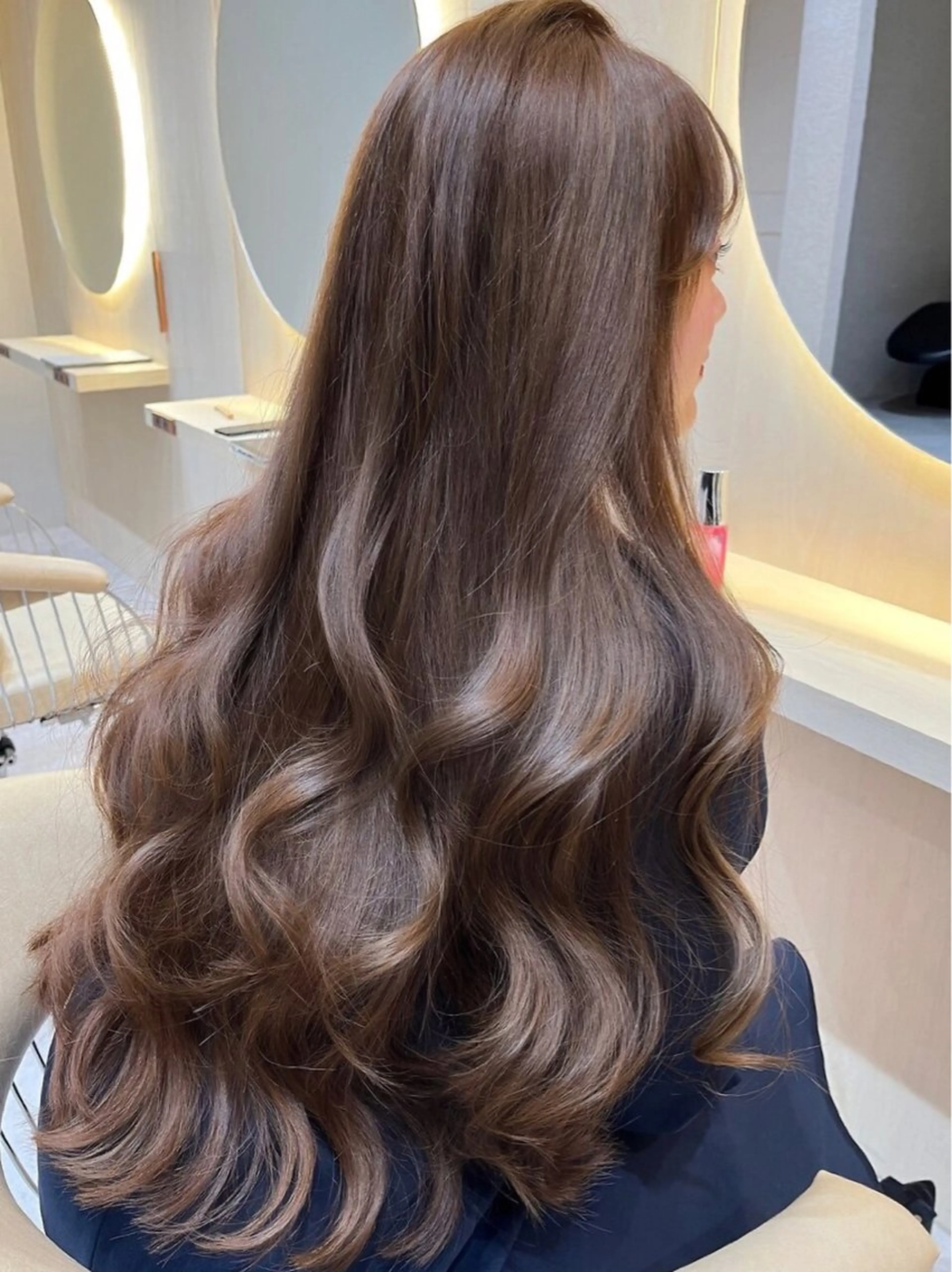 ロング カラー 似合わせカット ヘアカラー トリートメント レイヤー/髪質改善 Lond ambreのヘアスタイル