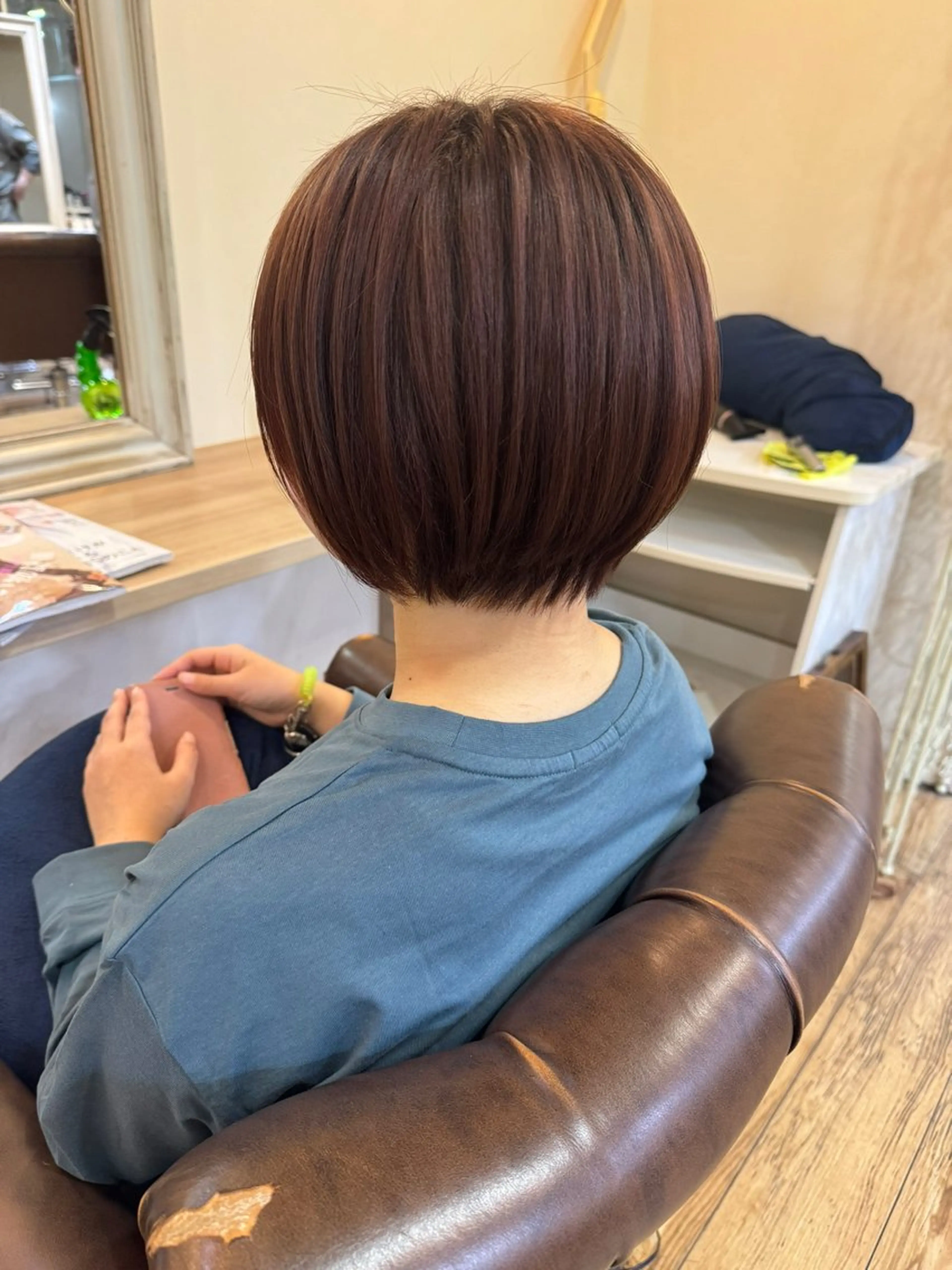 ショート 丸みショート ショートヘア 染矢 優希のヘアスタイル