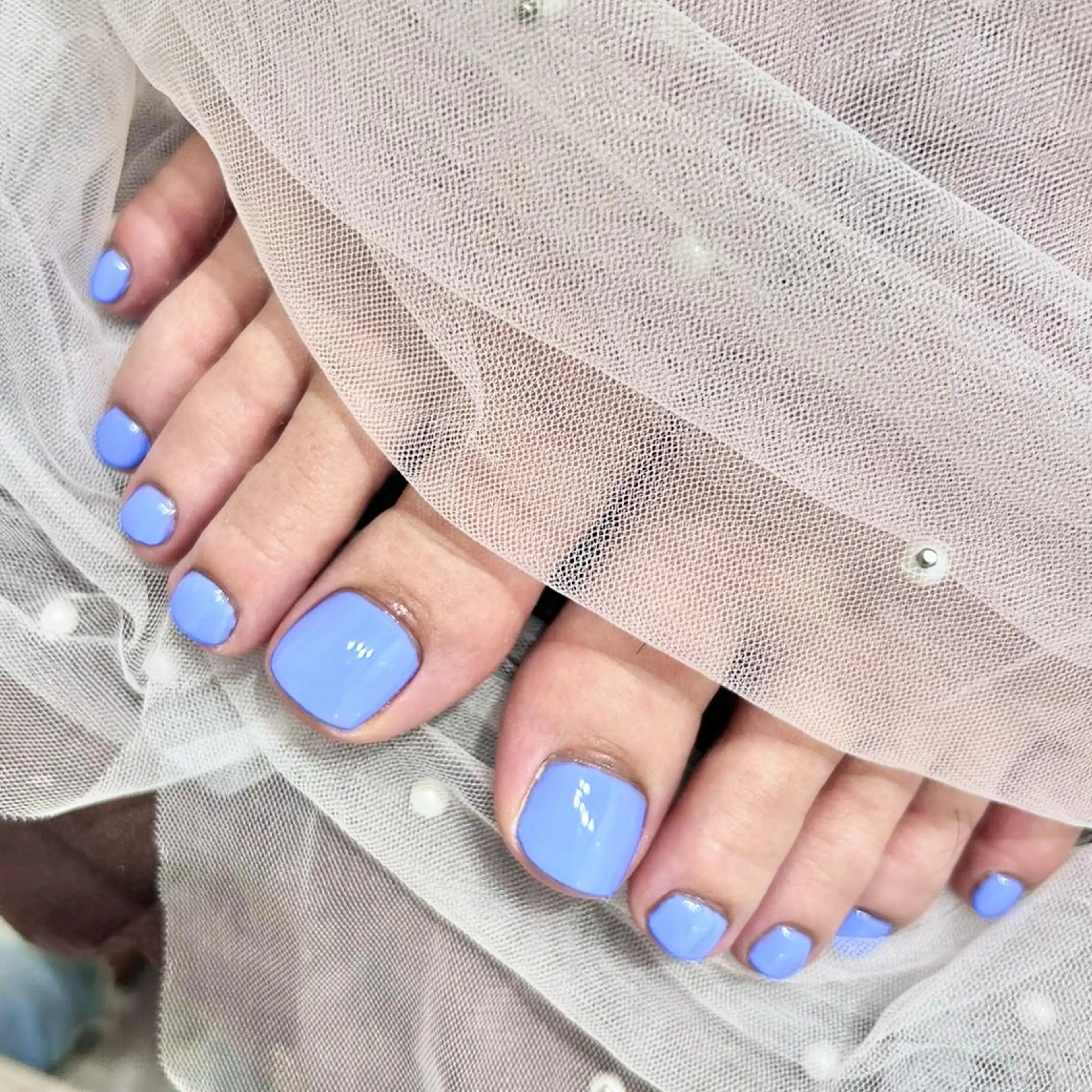 【💎人数限定✨】しっかりフットケア付き❣️【オフあり】フットジェルワンカラーコース[フットネイル/フットケア/三宮]の写真