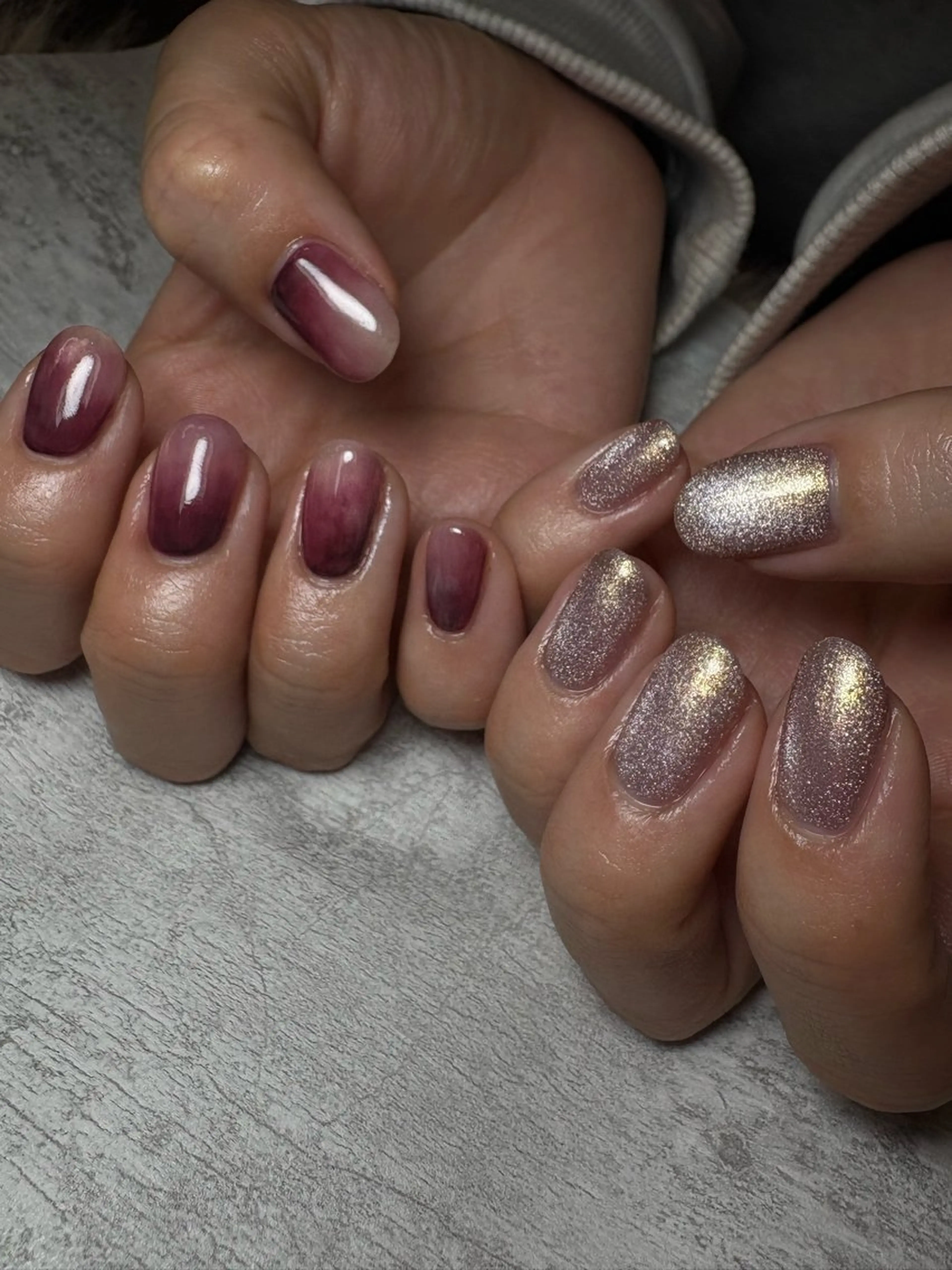 ネイル マグネットネイル 持ち込み ニュアンスネイル BEAUTY GARDEN 【nail salon unseul】所属・nana .のネイルデザイン