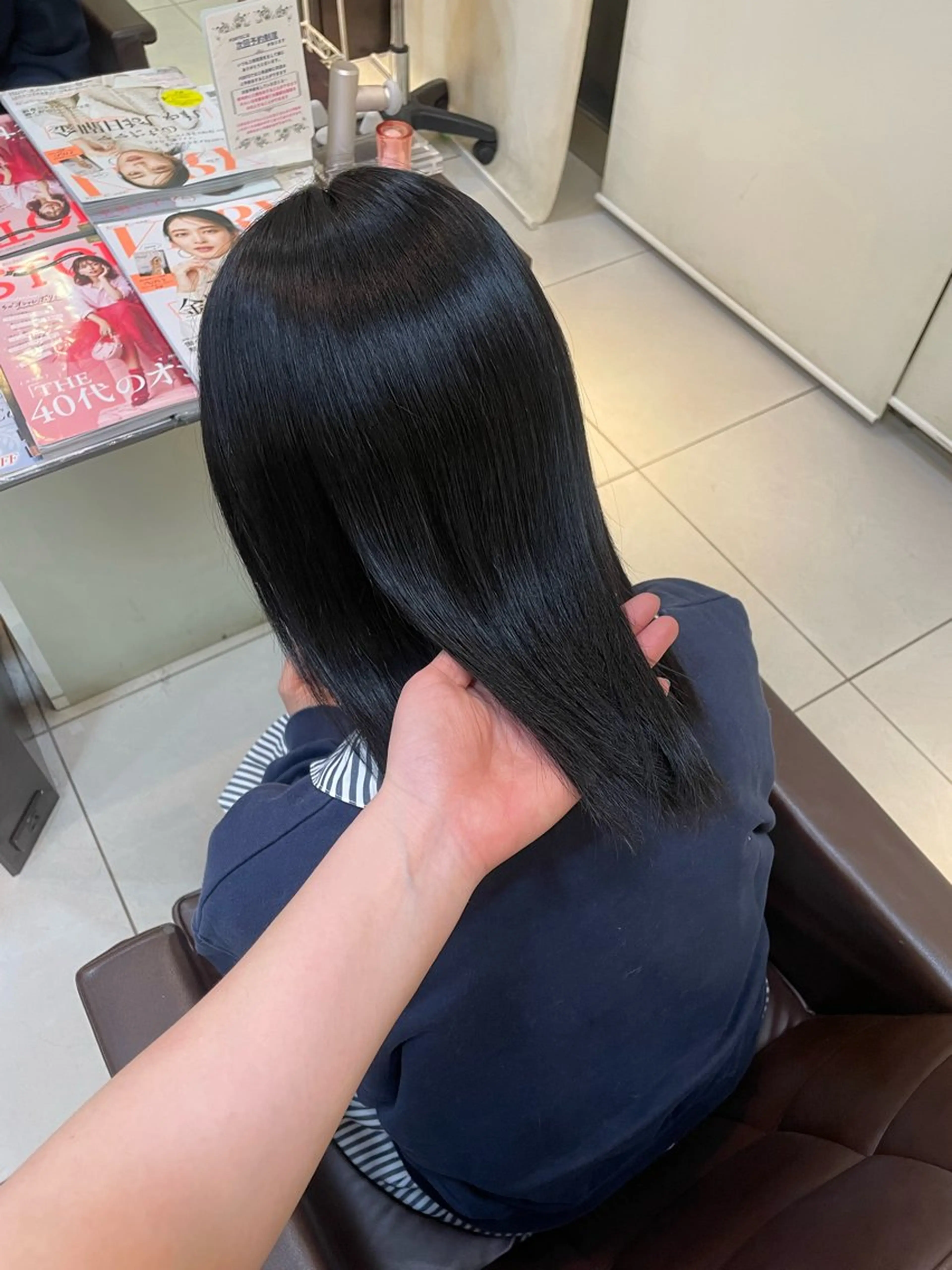 ミディアム カラー 🤎韓国ヘア ベージュ まゆか🤎のヘアスタイル