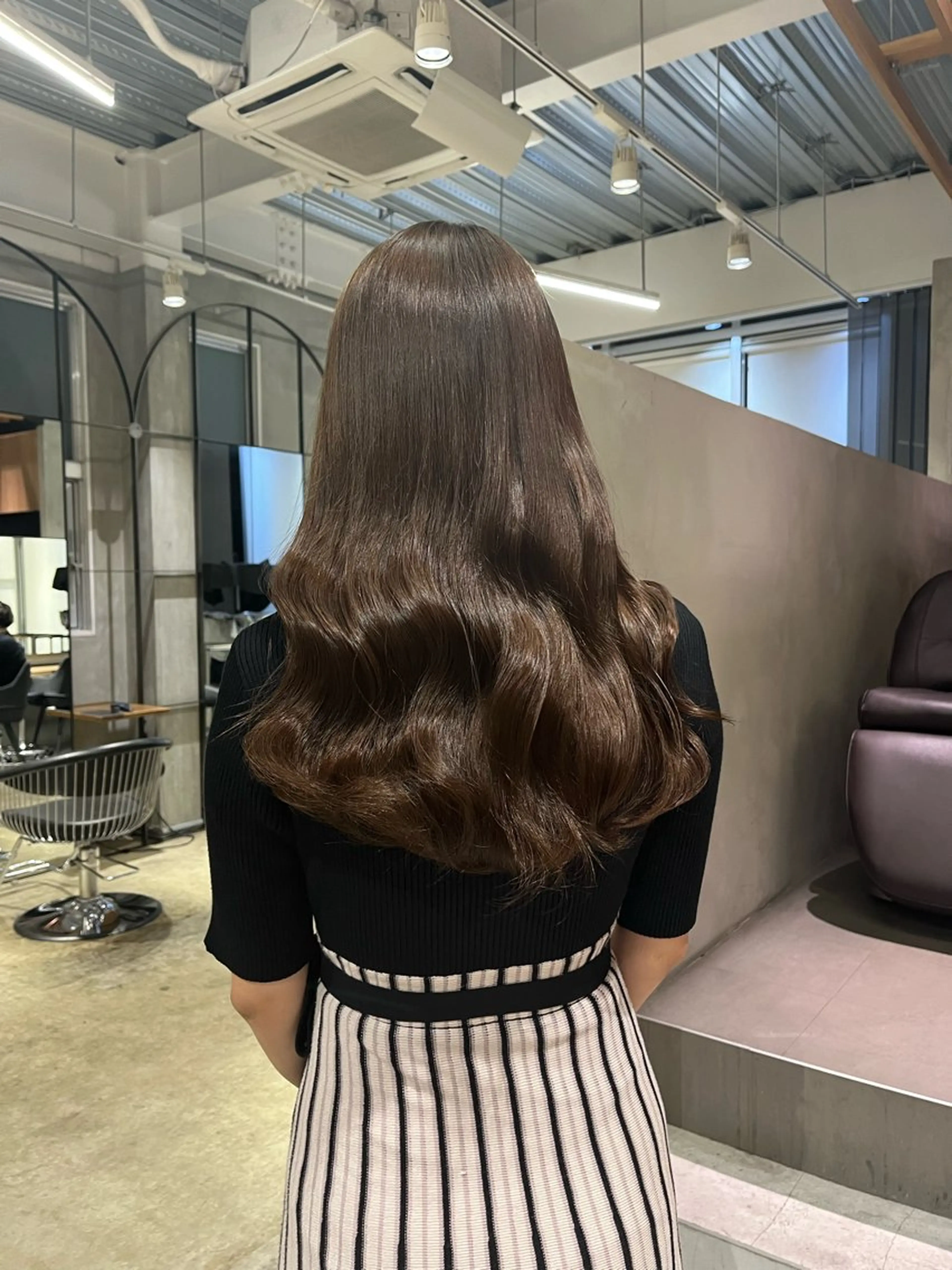 ロング カラー ブラウンカラー 森山 葵のヘアスタイル