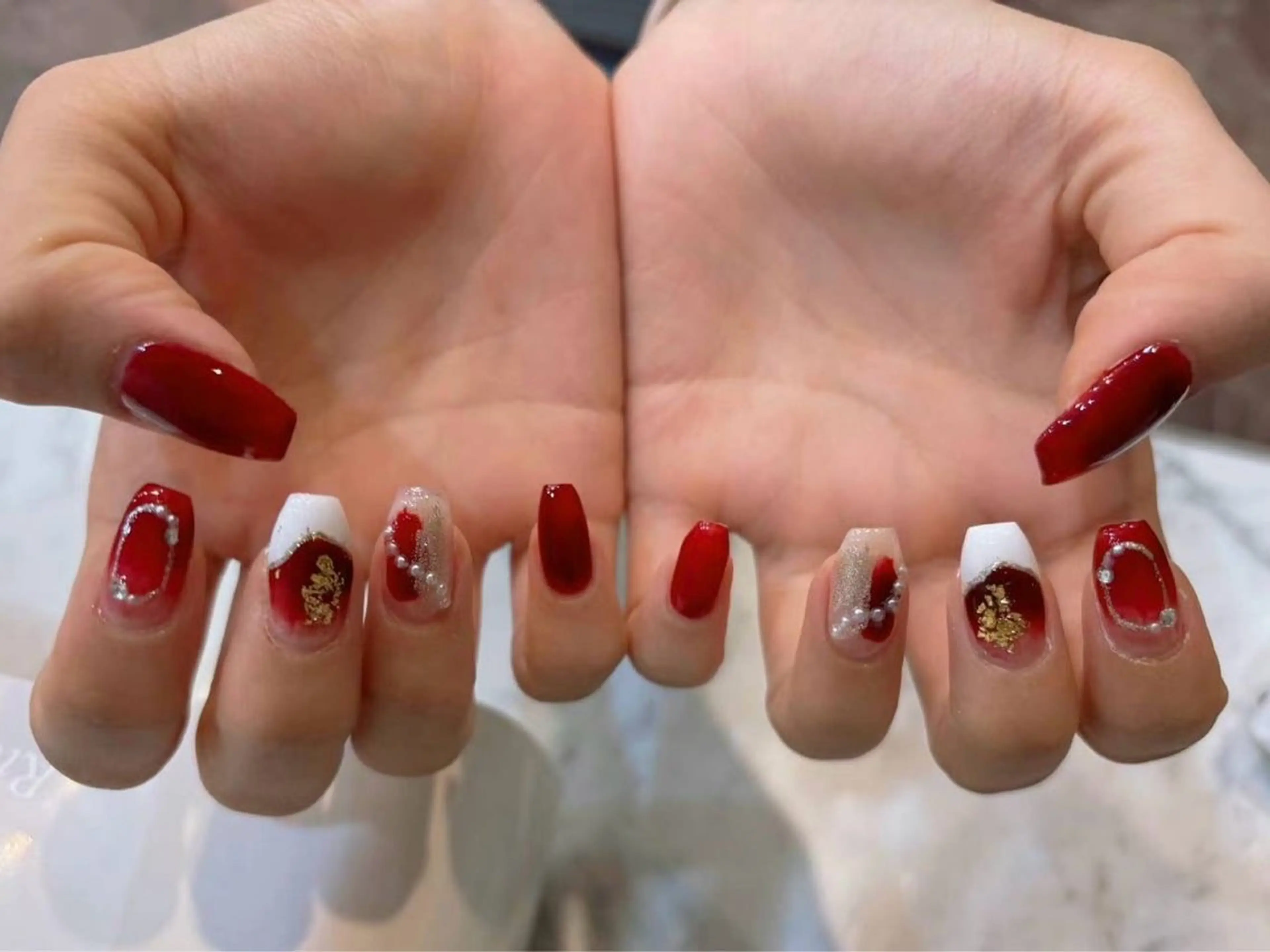 ネイル アートネイル フラワーネイル フットネイル ジェルネイル マグネットネイル Babarla nailのネイルデザイン