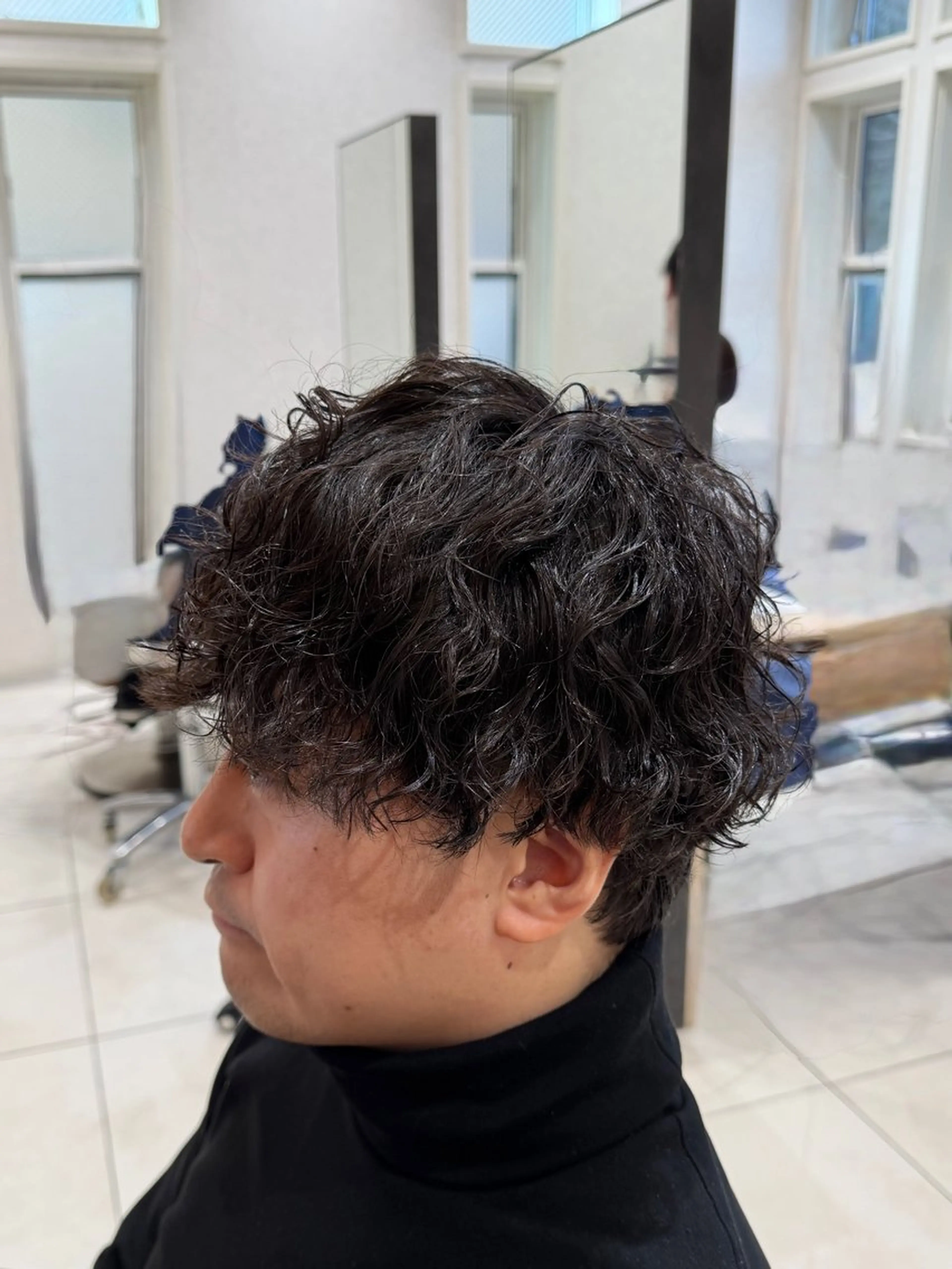 メンズ カット パーマ メンズ特化フェザー パーマ🚗タケシのヘアスタイル