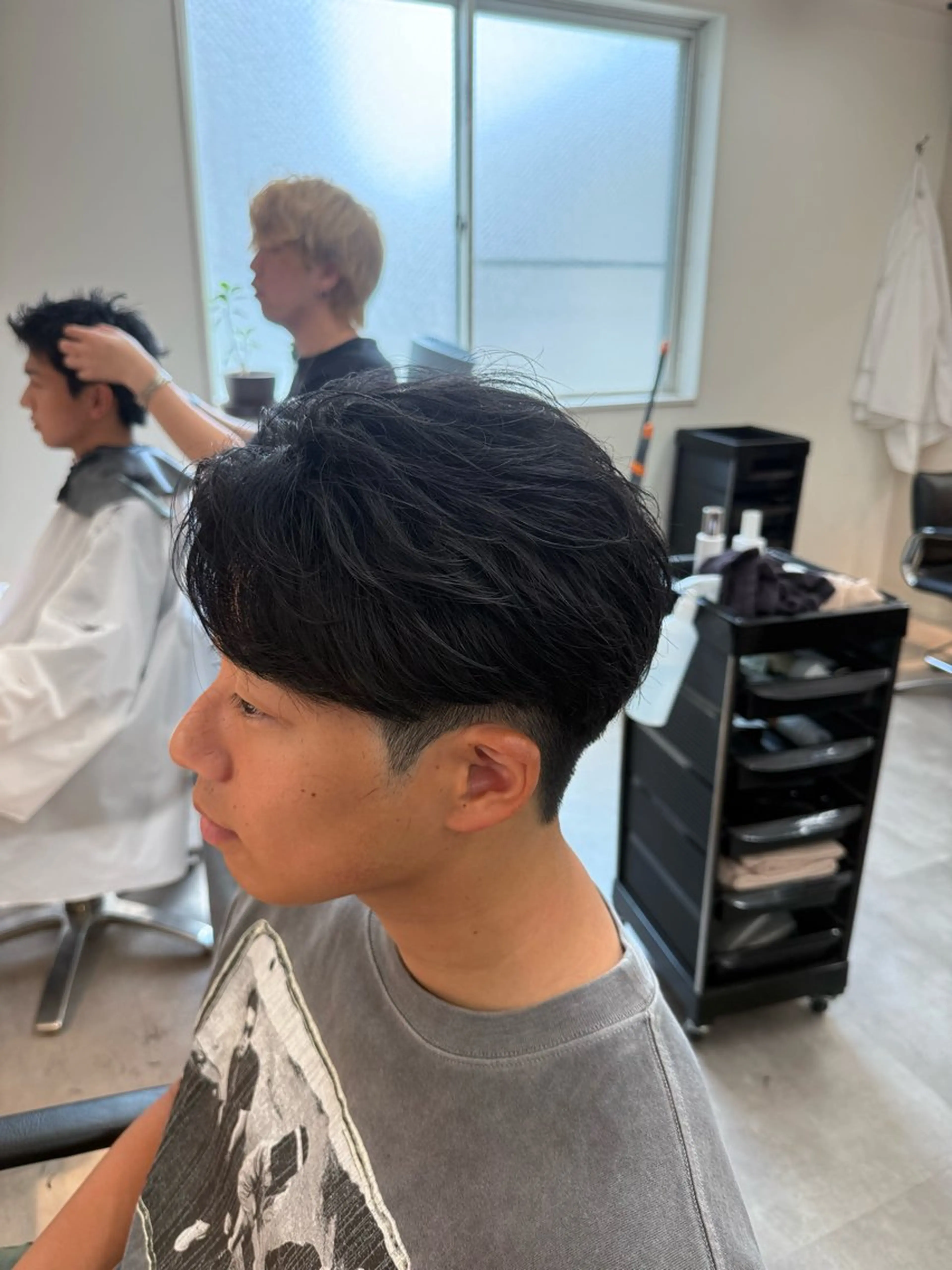 メンズ フェザーパーマ メンズ韓国風 メンズパーマ 刈り上げ カット 垢抜けへの近道✂️ メンズ縮毛矯正/齊藤のヘアスタイル