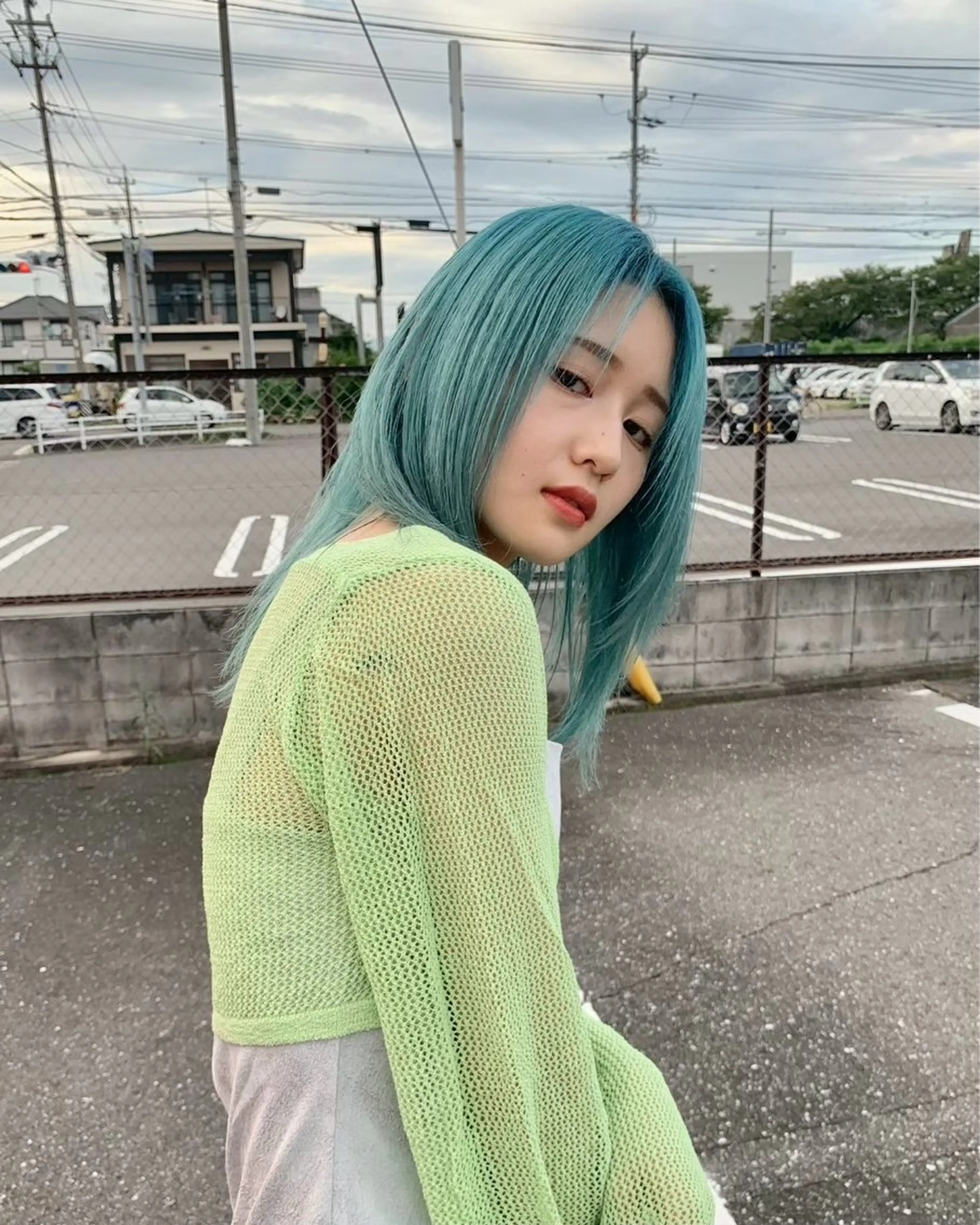 ミディアム レイヤーカット カット yui/ラベンダー/ ピンク/ワインレッドのヘアスタイル