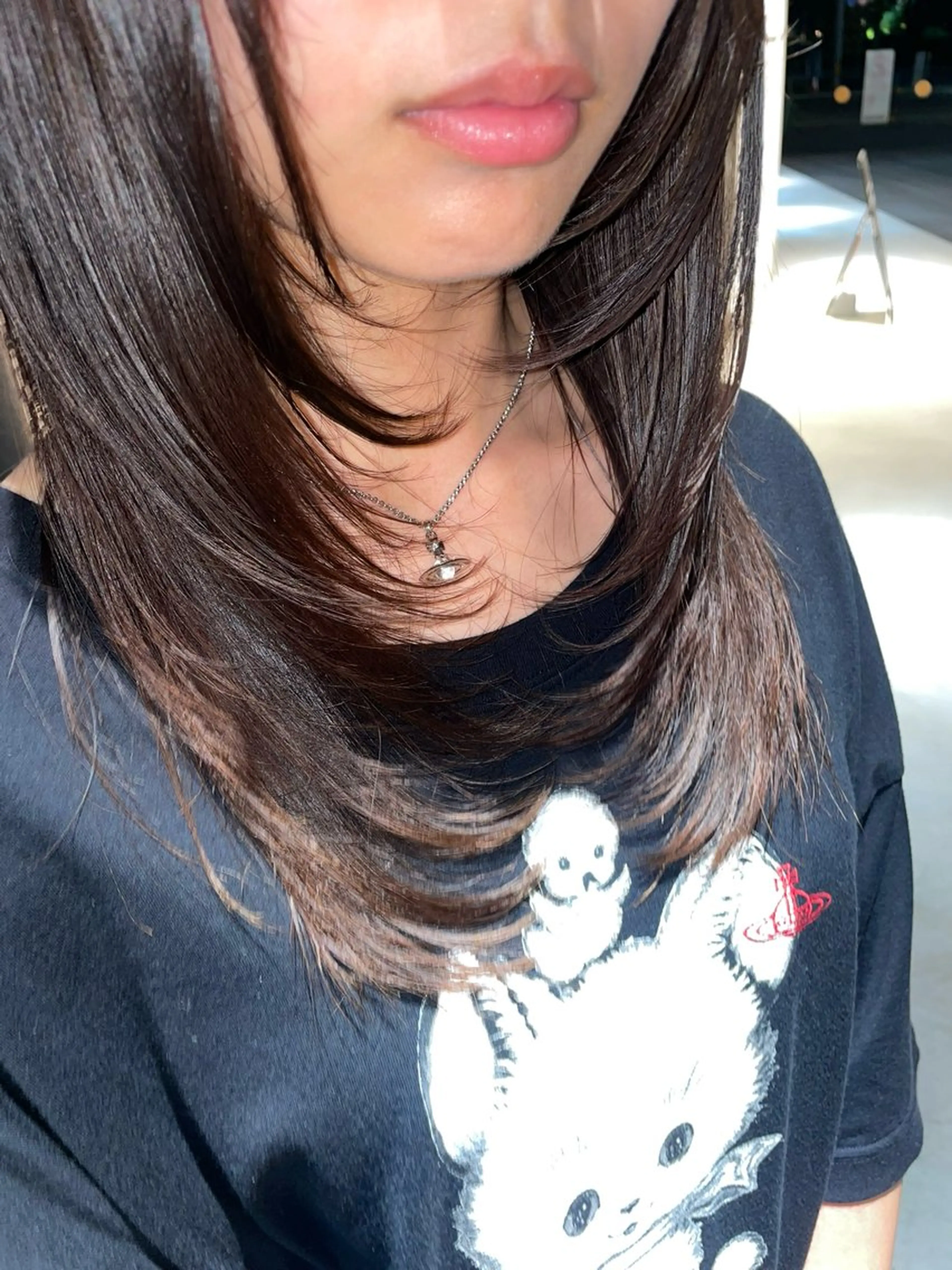 セミロング レイヤーカット la fith hinaのヘアスタイル