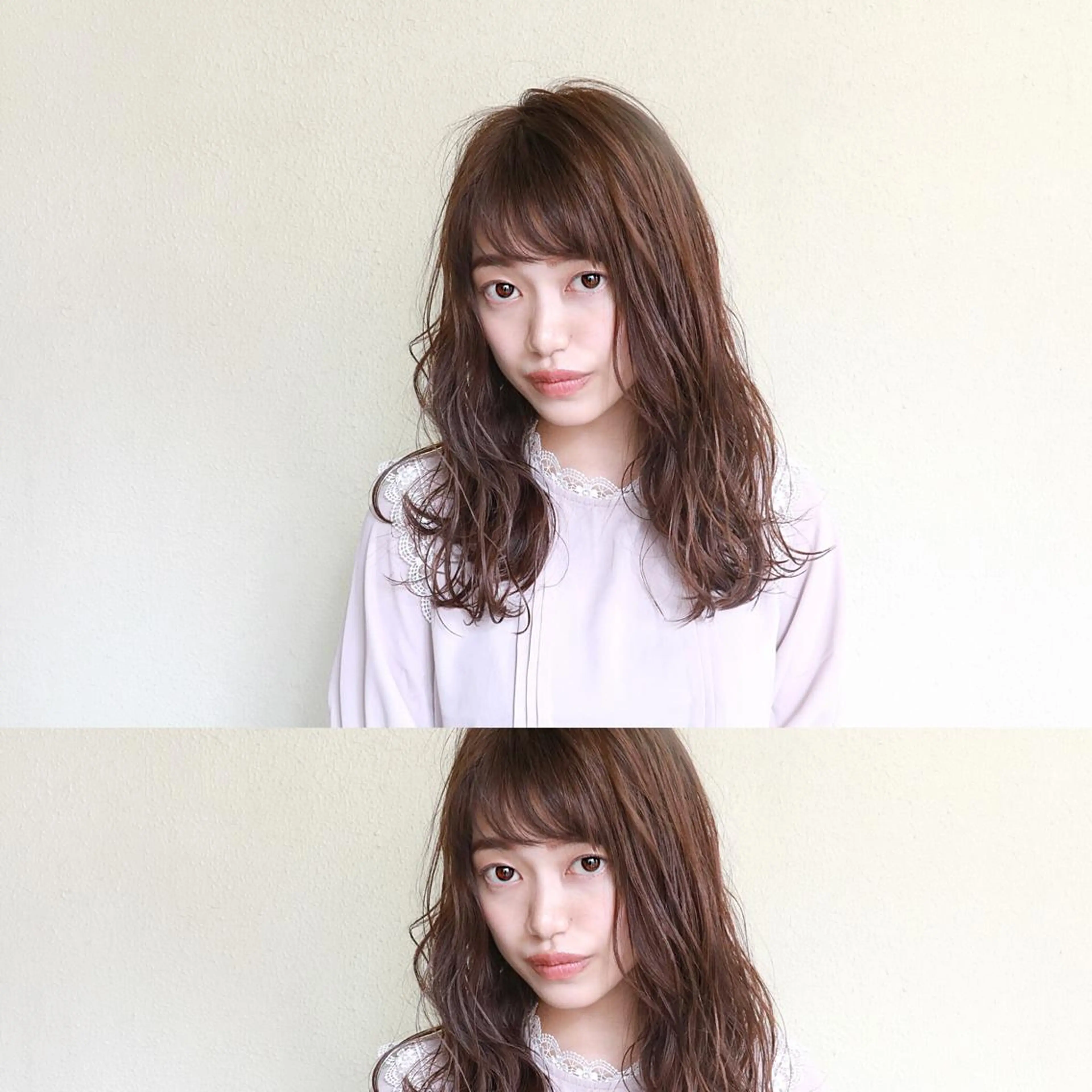 セミロング カラー パーマ 🟦髪質改善6年 💊YAMAMOTOのヘアスタイル