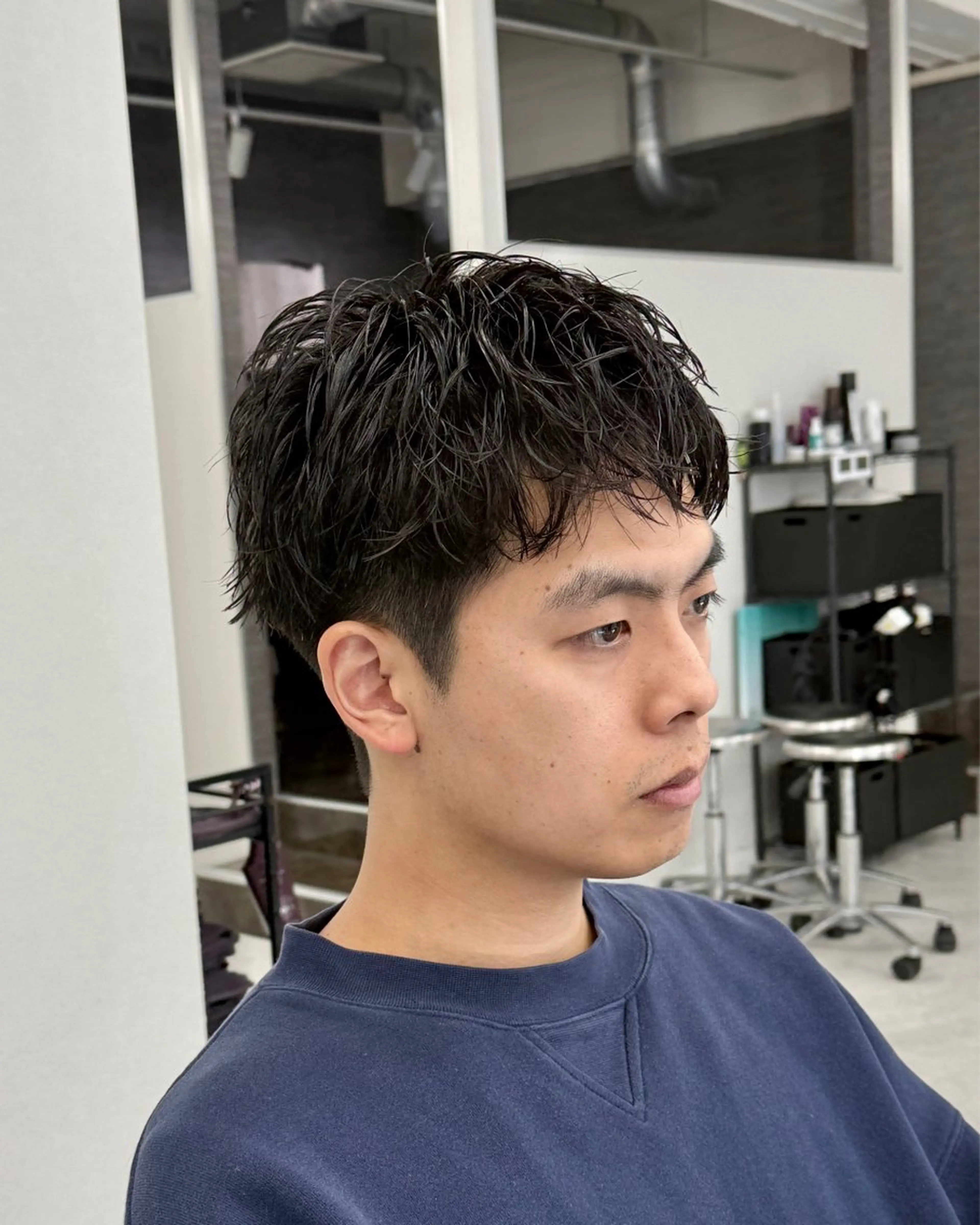 パーマ メンズ カット パーマ トリートメント ヘッドスパ ヘアセット シャドウパーマ/ メンズ/KENTAのヘアスタイル