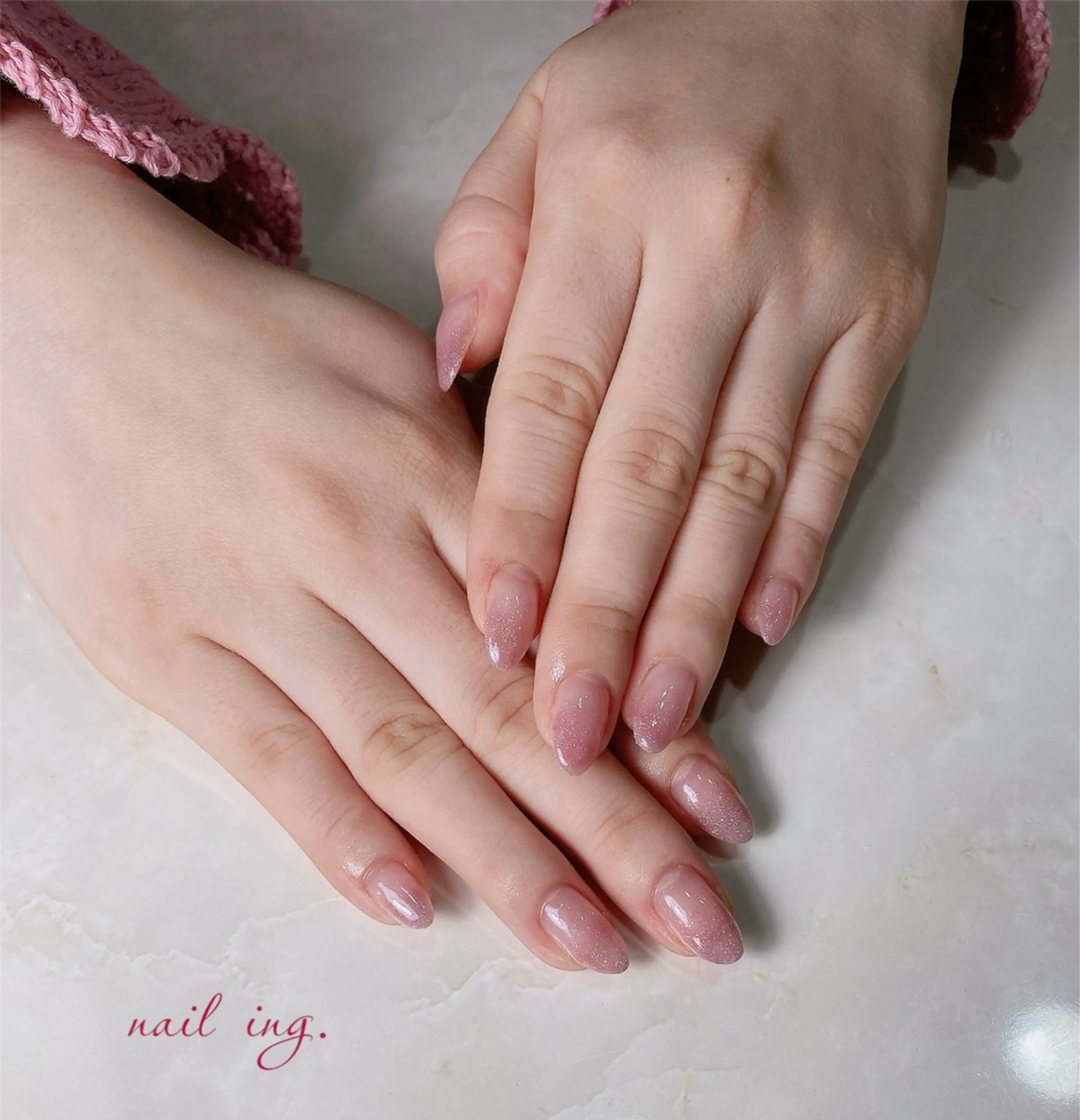 ネイル グラデーション ラメ(グリッター) ラメグラデーション ｉｎｇ .のネイルデザイン