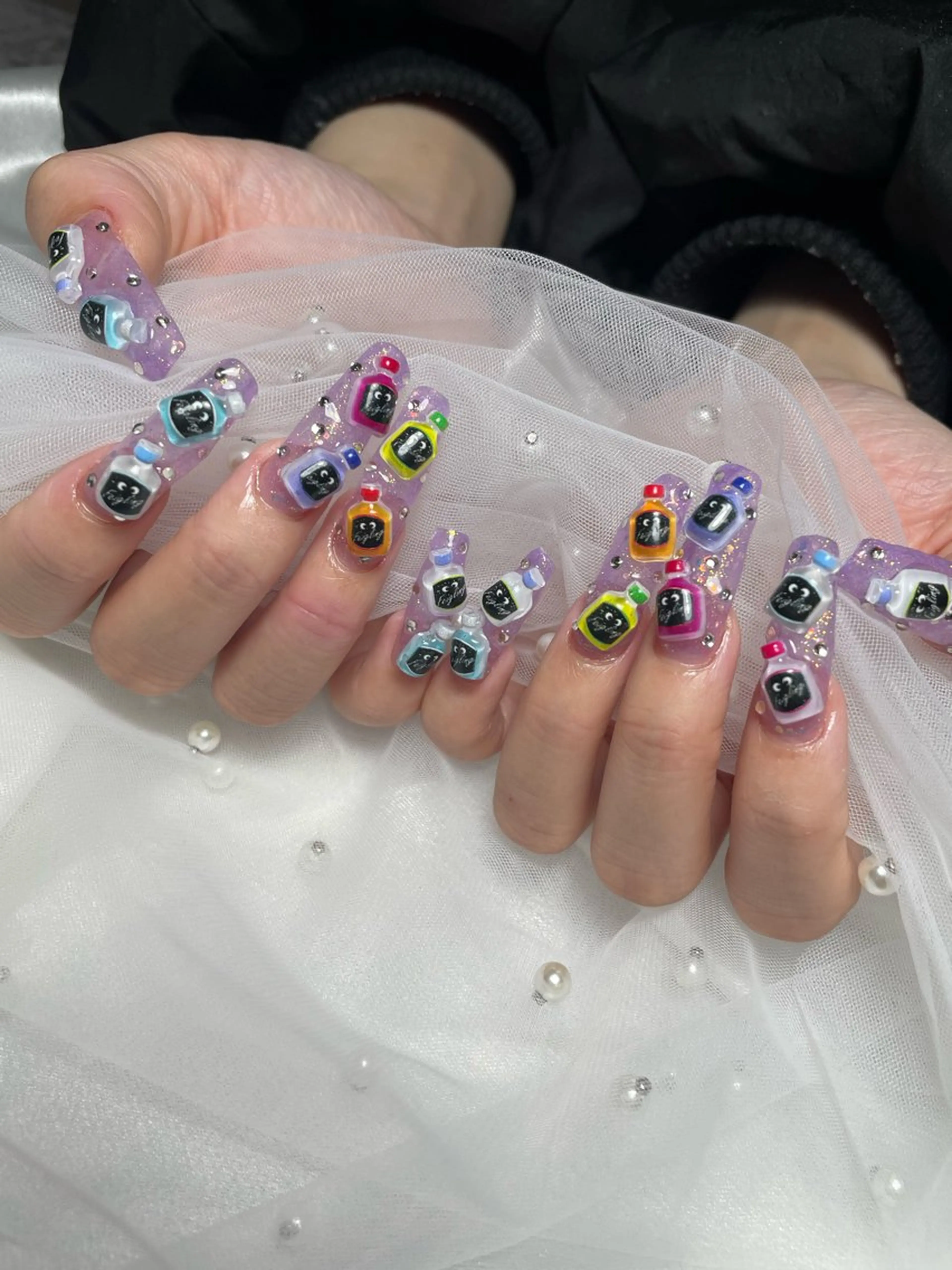 ネイル ロングネイル ハンドネイル Betty❤︎ ネイル＆よもぎ蒸しのネイルデザイン