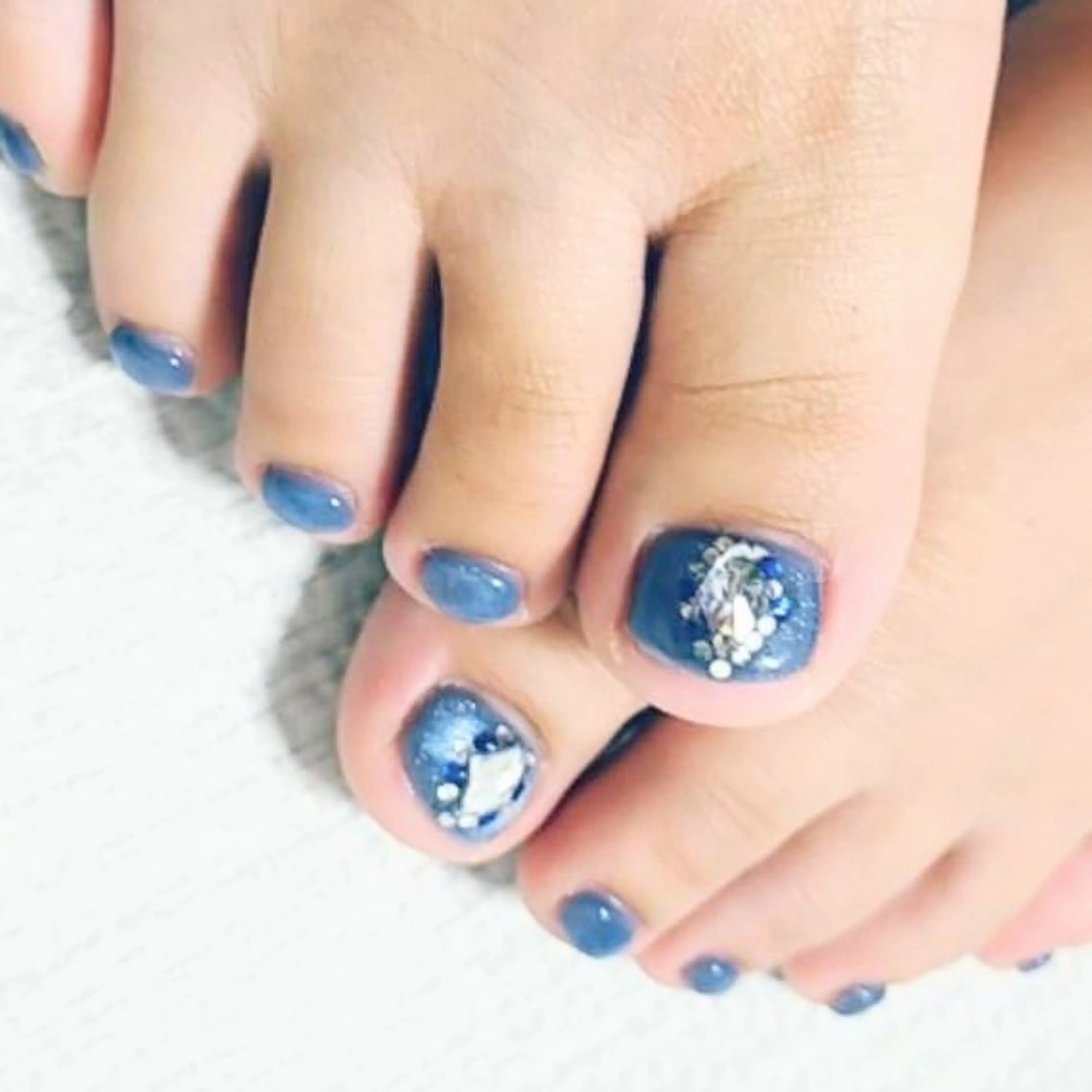 ネイル フットネイル マグネットネイル ワンカラーネイル as.nail あやのネイルデザイン