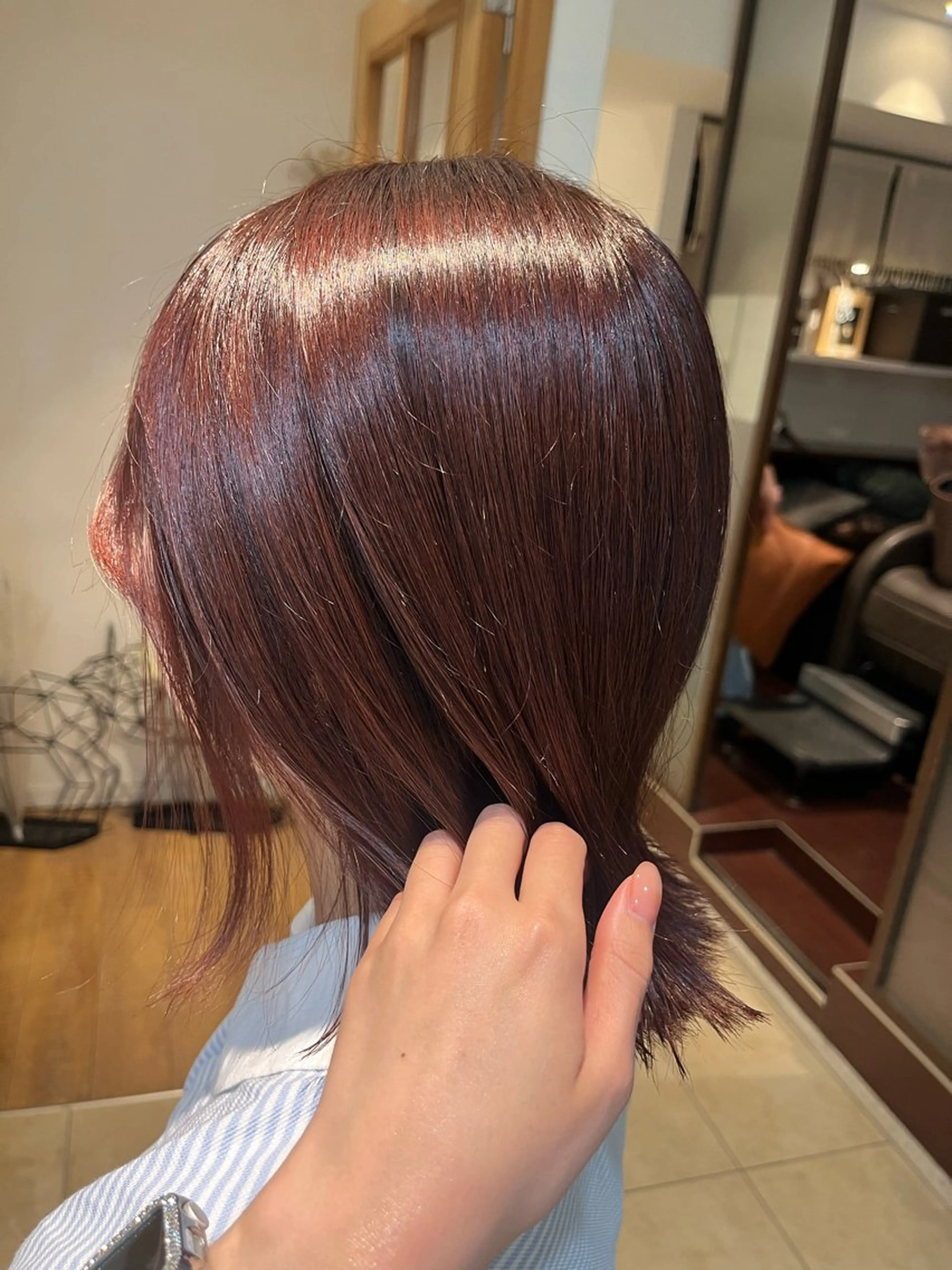 ミディアム カット ヘアカラー 奥山 沙季(大井町)のヘアスタイル