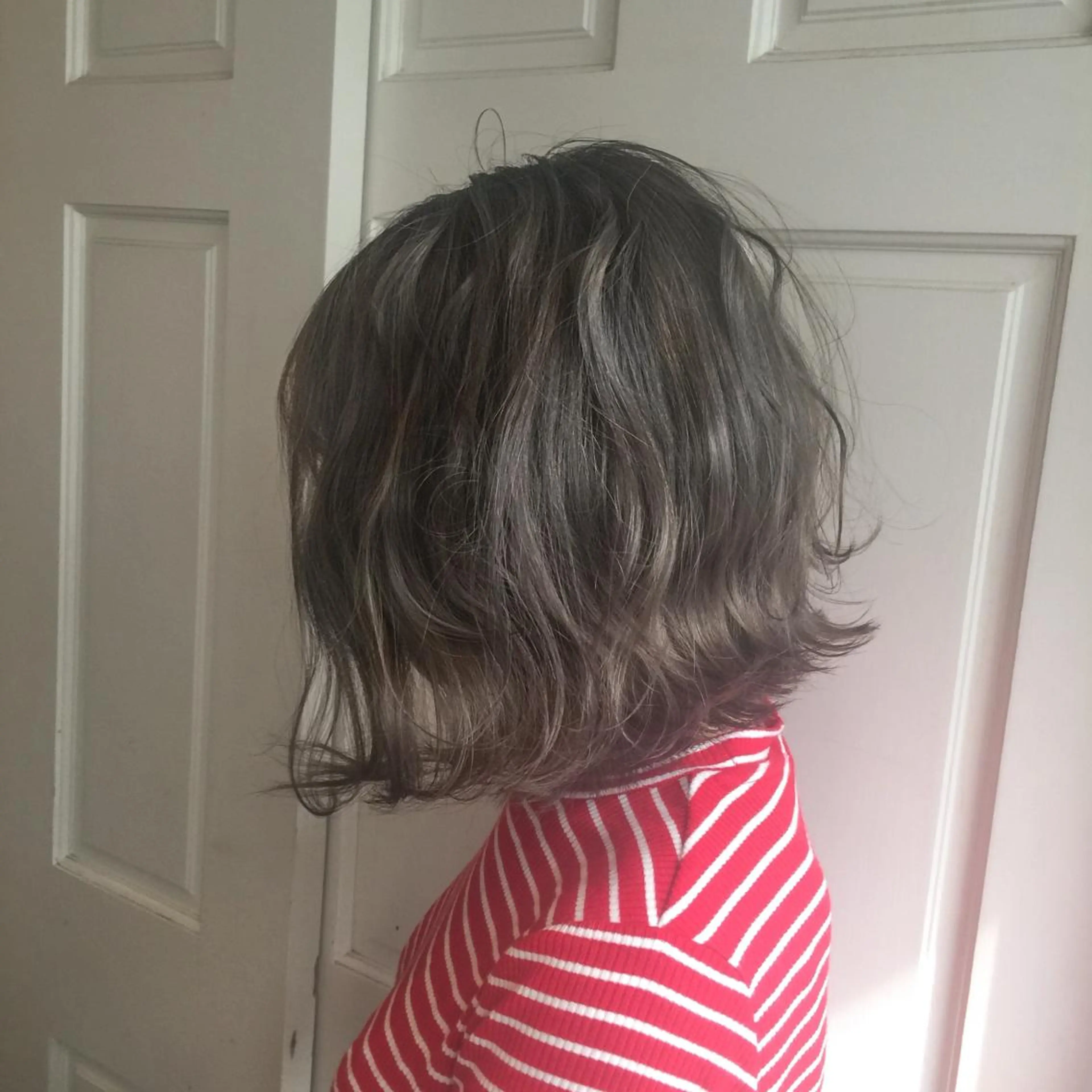 ショート カラー アッシュ アッシュグレー アッシュグレージュ グレージュ 外国人風カラー ホワイト&レイヤーカ ットエクステ長畠俊輔のヘアスタイル