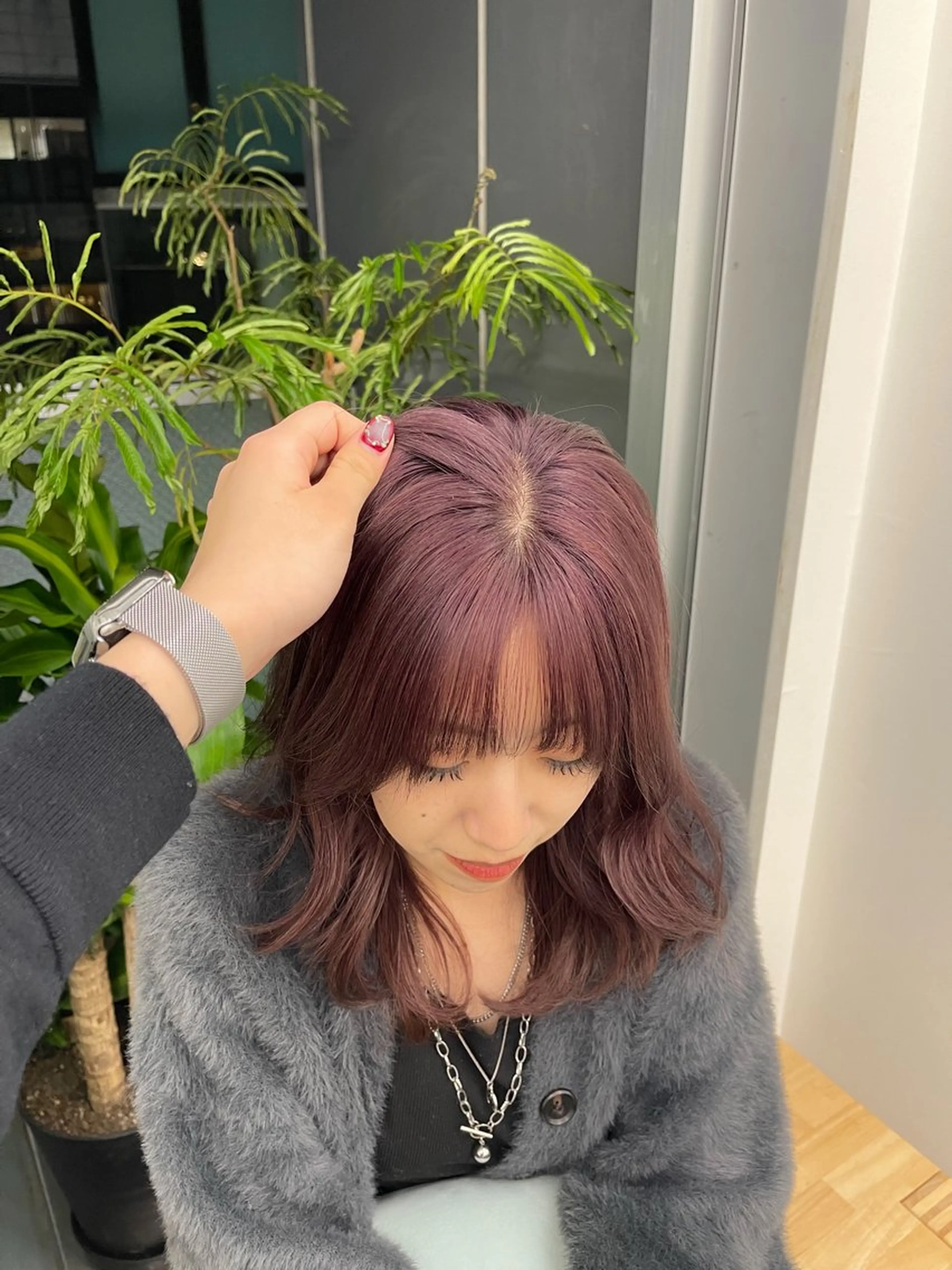 カラー ベージュカラー ラベンダーカラー ヘアカラー layer・bob カット/  YURIのヘアスタイル