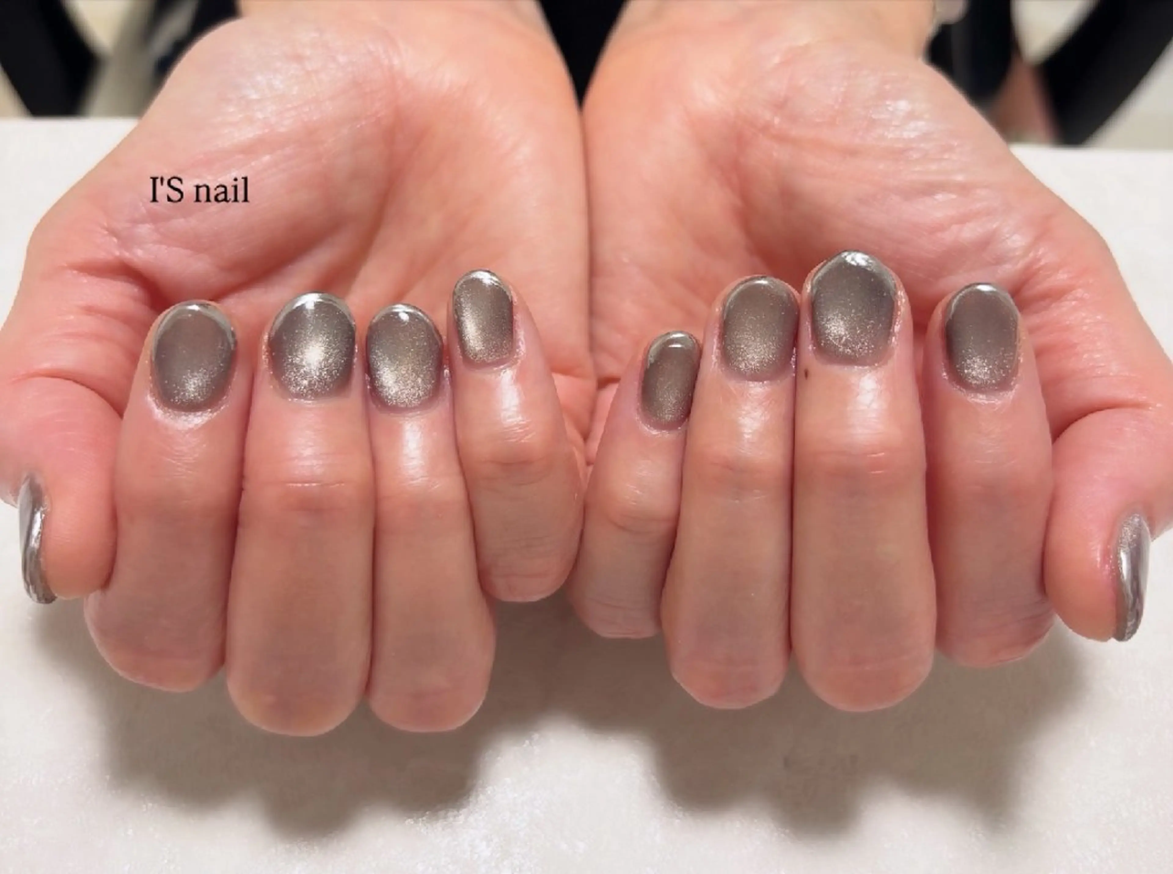 ネイル マグネットネイル ミラーネイル I'S nail 佐野のネイルデザイン