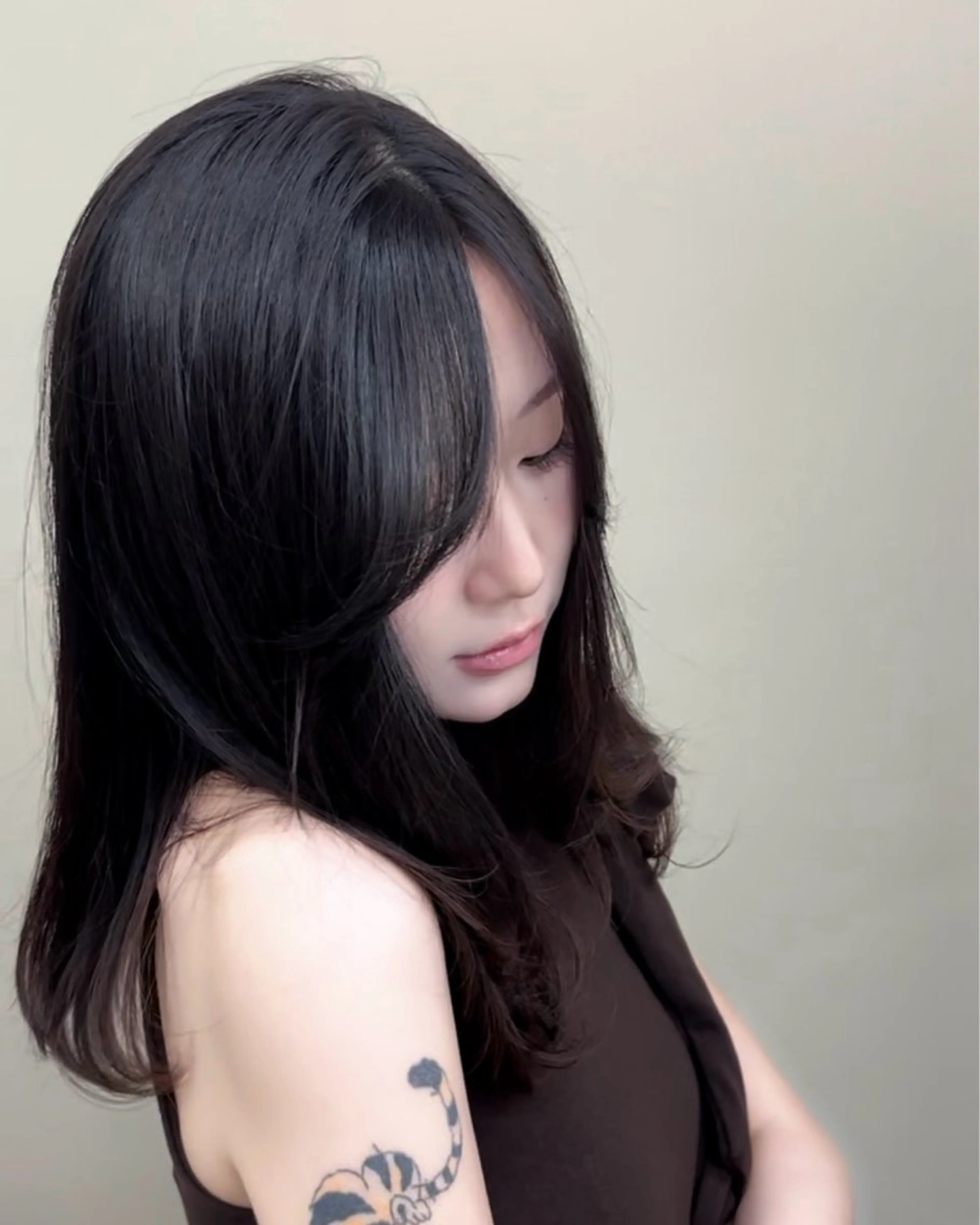 セミロング レイヤーカット カット トリートメント 韓国ヘア🇰🇷 髪質改善✨️-裕人-のヘアスタイル