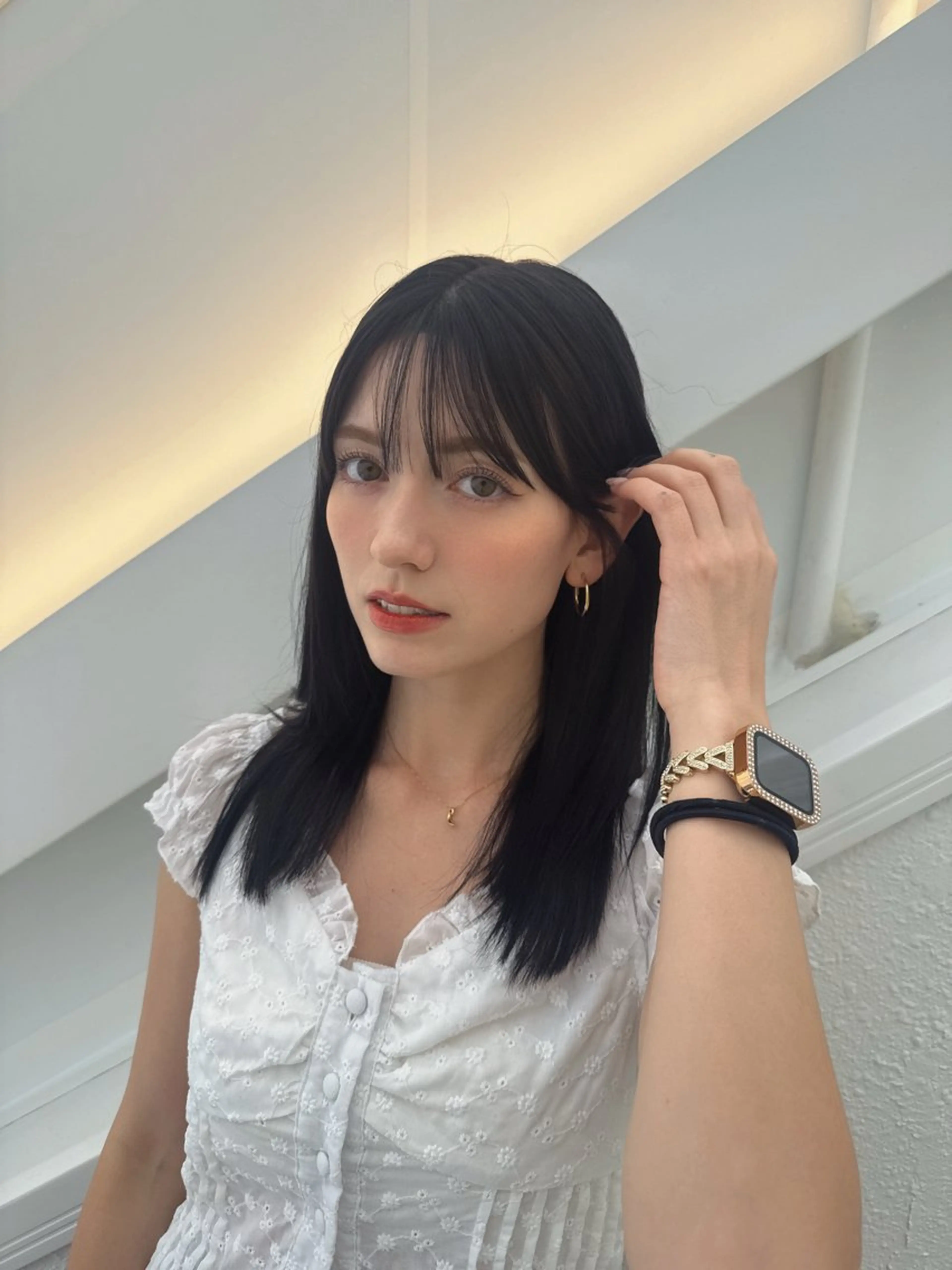 ミディアム カラー 黒髪 ブリーチ 透明感カラー ブリーチなしカラー 卒業式のヘアスタイル カット ヘアカラー トリートメント 💎透明感カラー特化 💎TAISEIのヘアスタイル