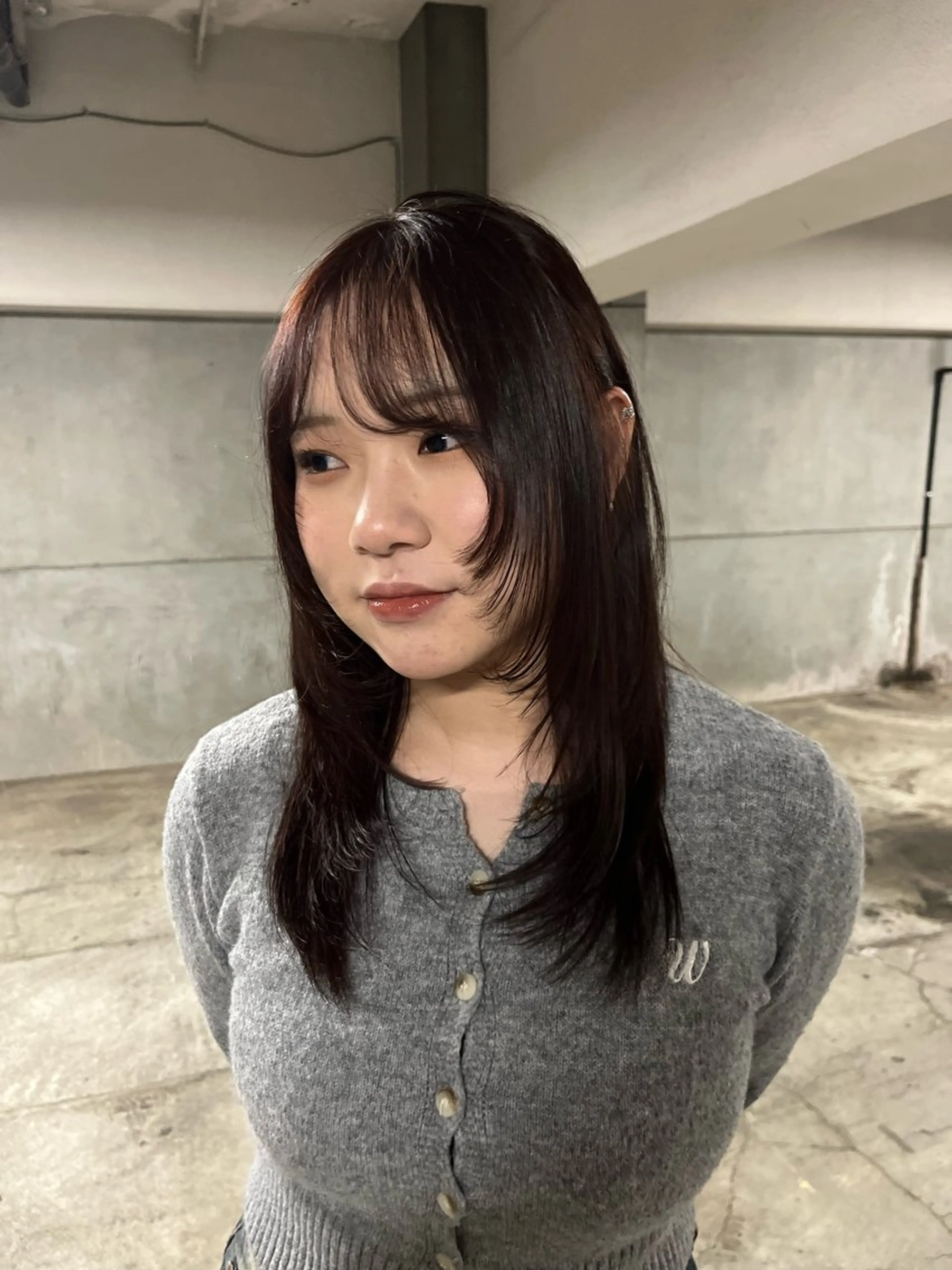 セミロング カラー ヘアカラー riko／ SYS by fitのヘアスタイル