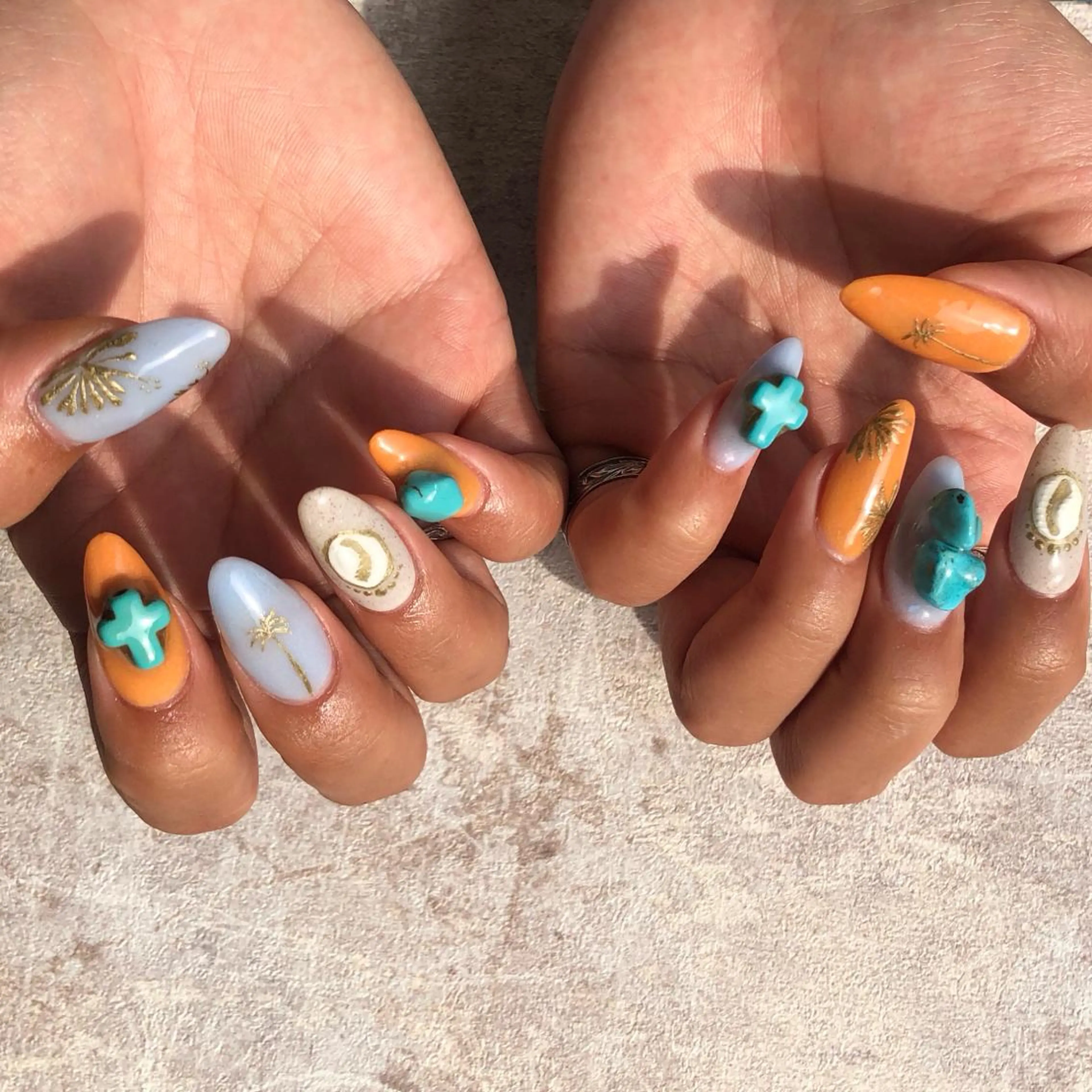 ネイル 夏ネイル crestnail所属・小林 束紗のネイルデザイン