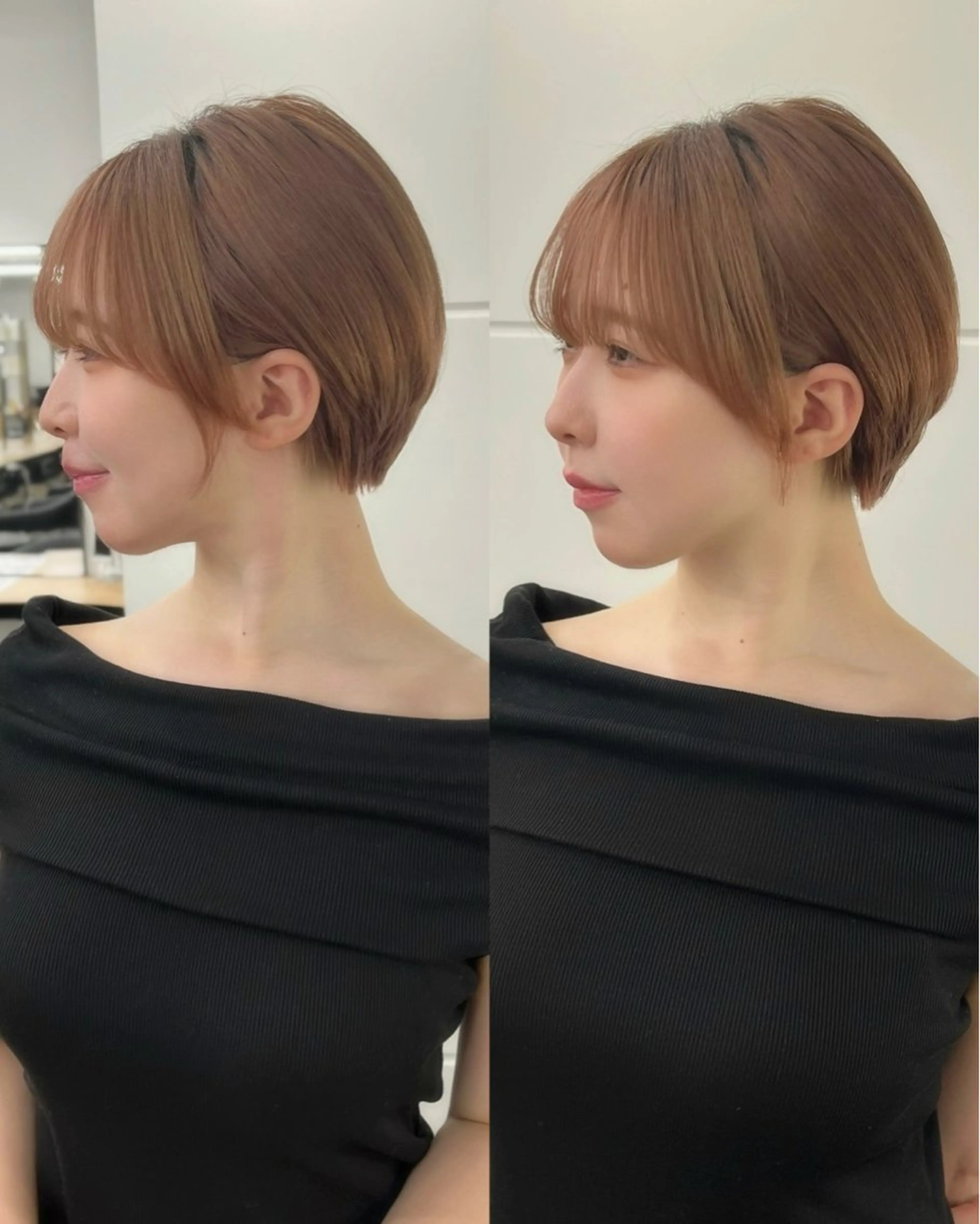 ショート 縮毛矯正/ハイトーン /パーマ/せき🧸のヘアスタイル