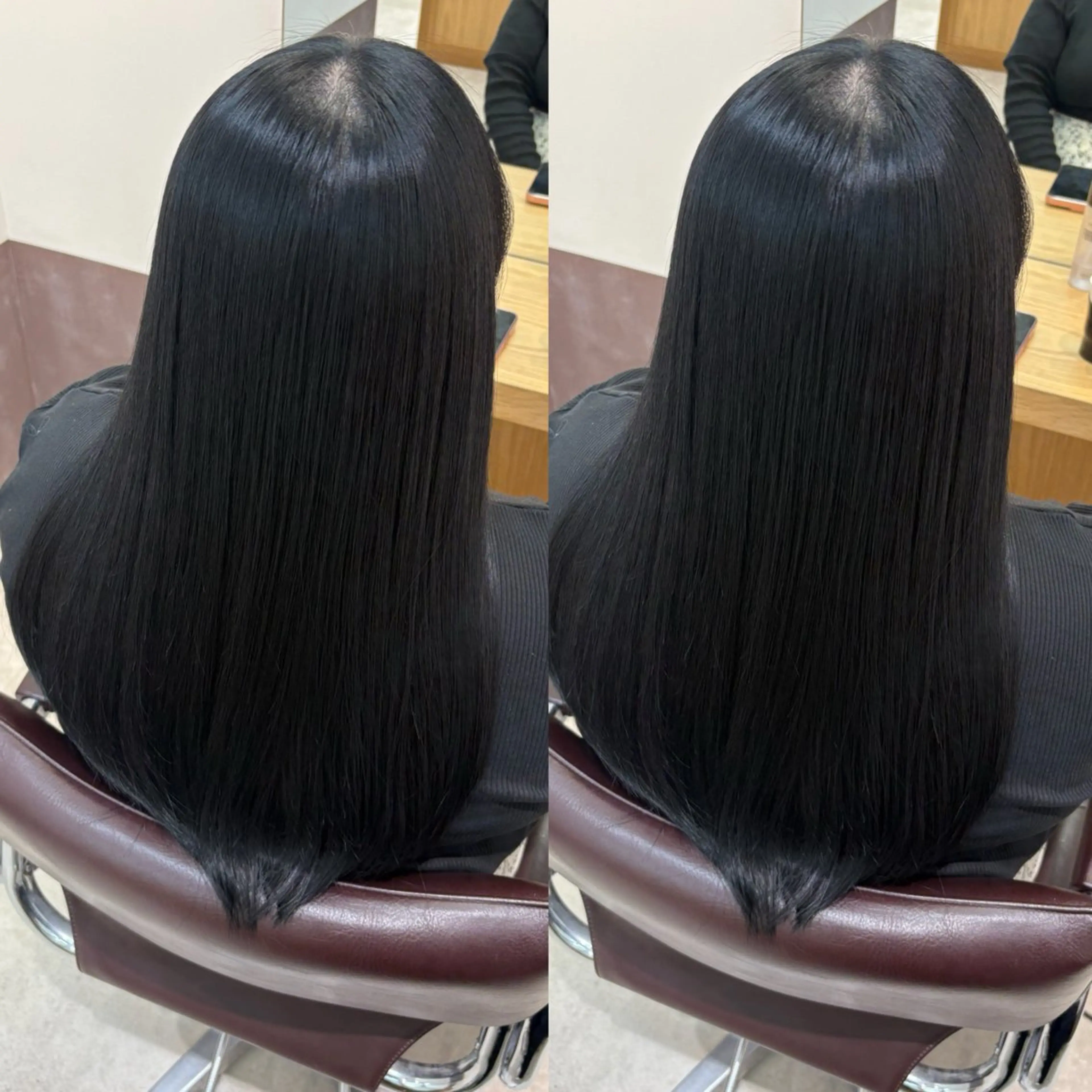 ミディアム カット ヘアカラー 縮毛矯正 Minami. 🩵 再現性特化ヘアのヘアスタイル