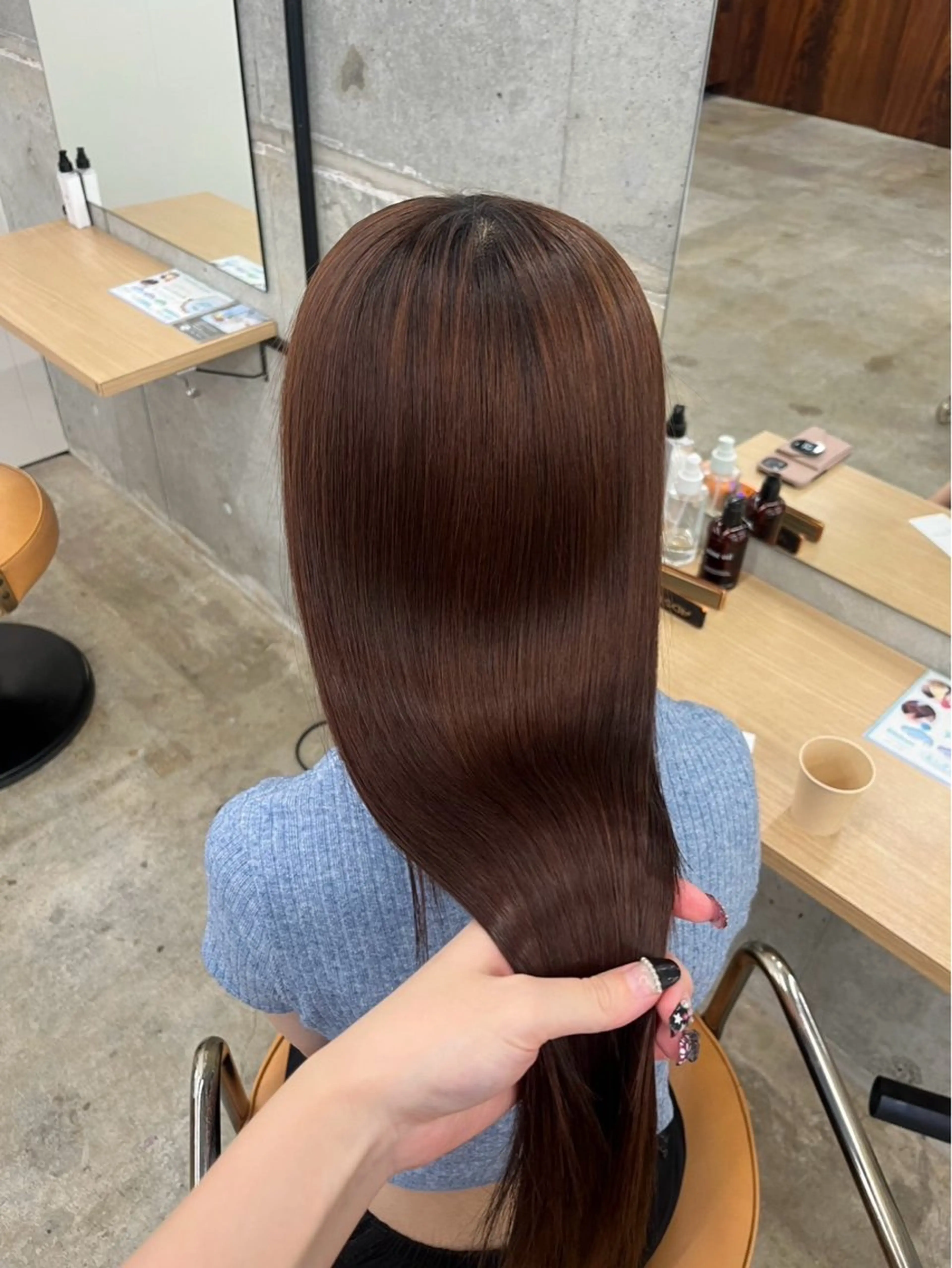 1日2名様限定❕🍯前髪縮毛矯正+艶カラー+うる艶トリートメント付🍯#韓国#髪質改善の写真