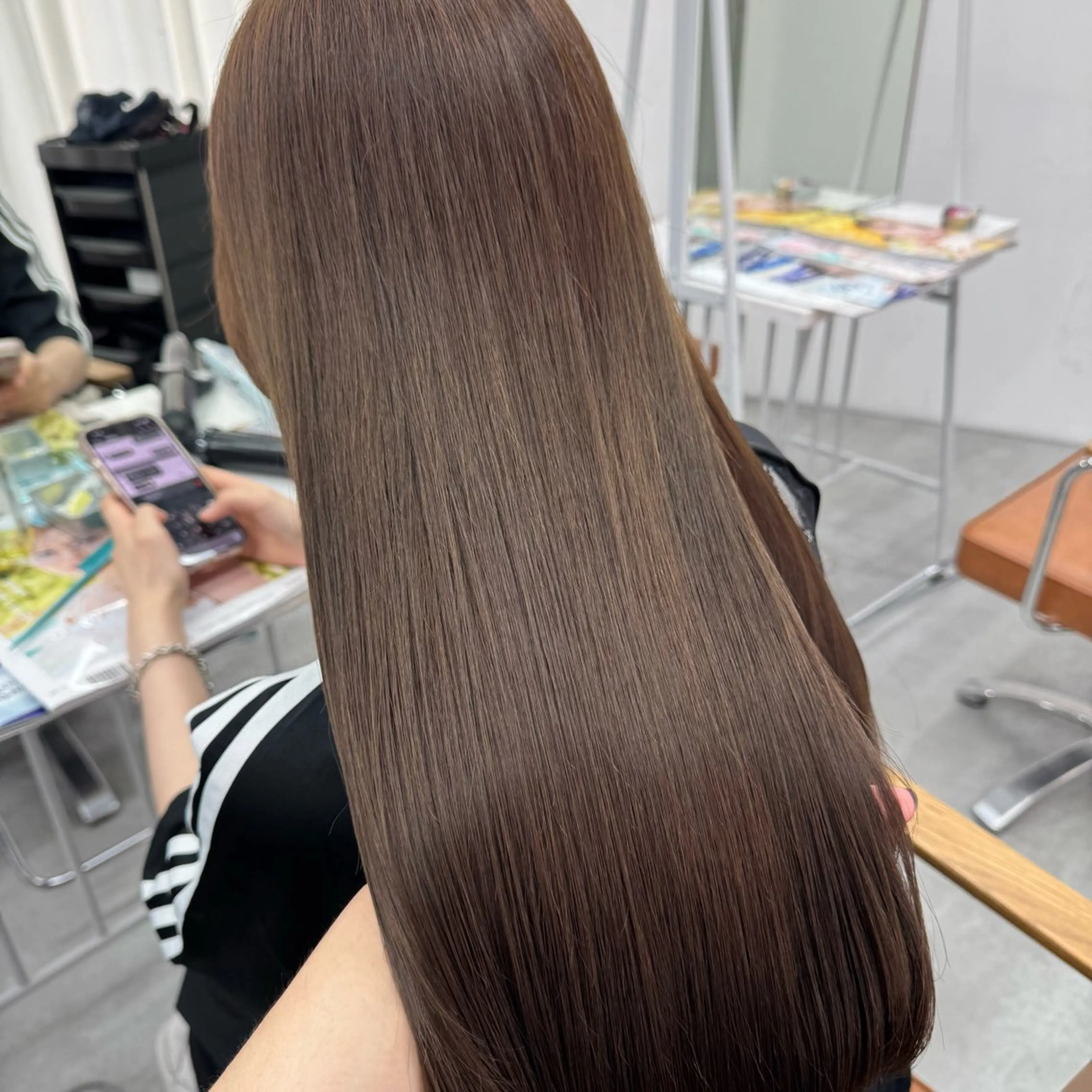 ロング カラー ヘアアレンジ ヘアカラー ブリーチなしカラー /新百合ヶ丘/安形翔のヘアスタイル