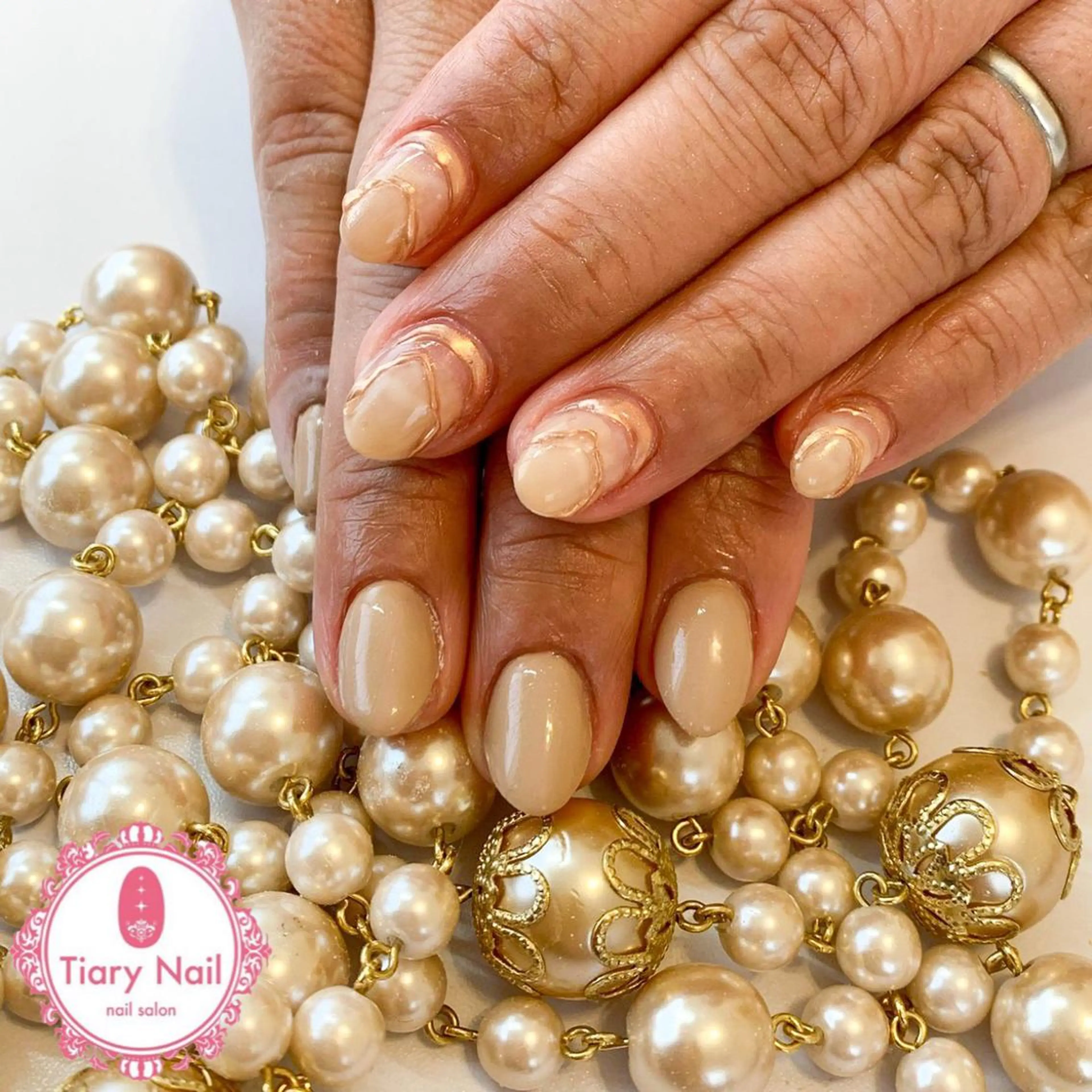 ネイル 桜ネイル クリアネイル フットネイル ジェルネイル キラキラネイル ハンドネイル 💗🪽Tiary Nail🪽💗のネイルデザイン