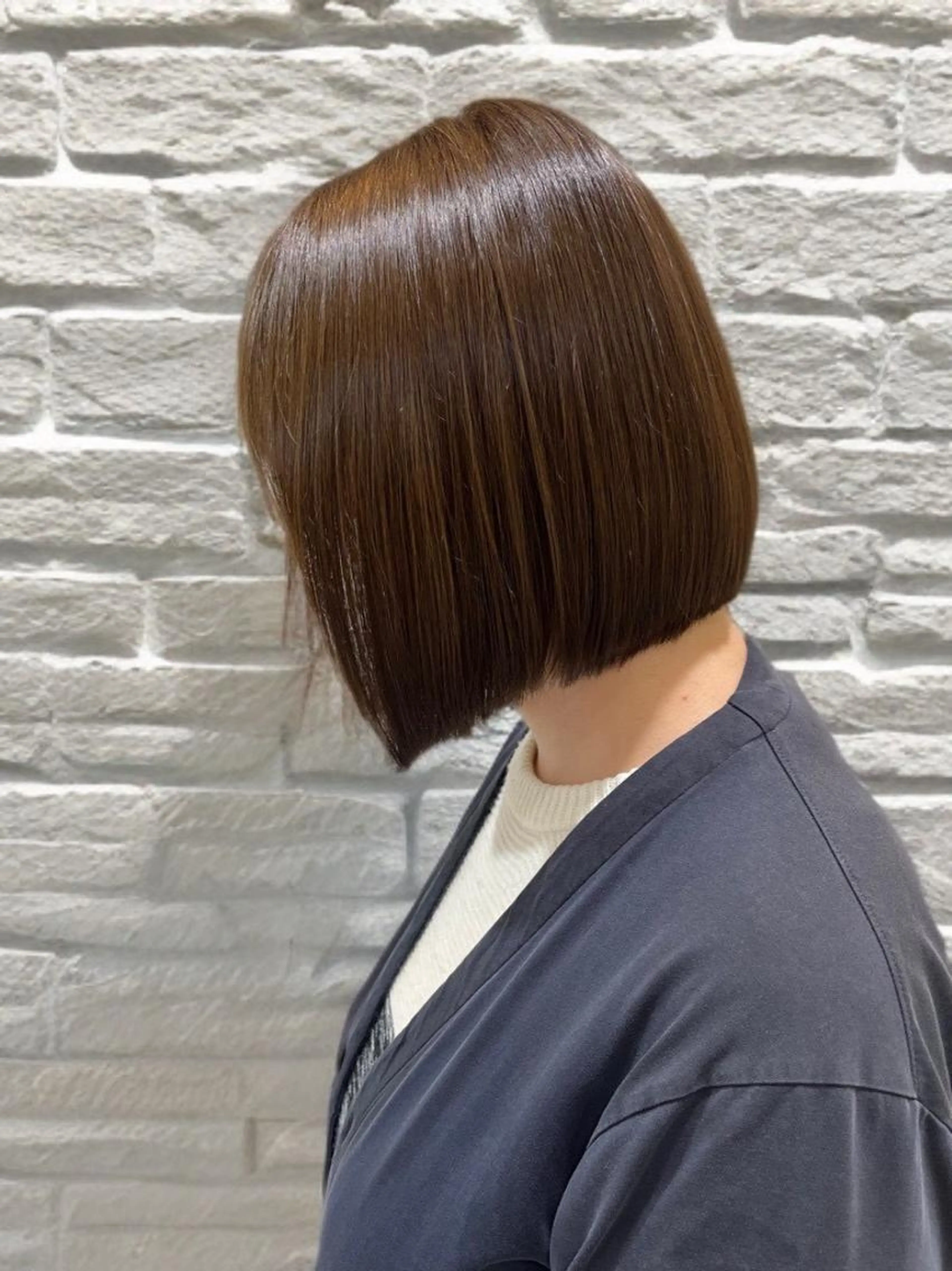 カット＋オーガニック艶カラー+トリートメント ¥4,980の写真