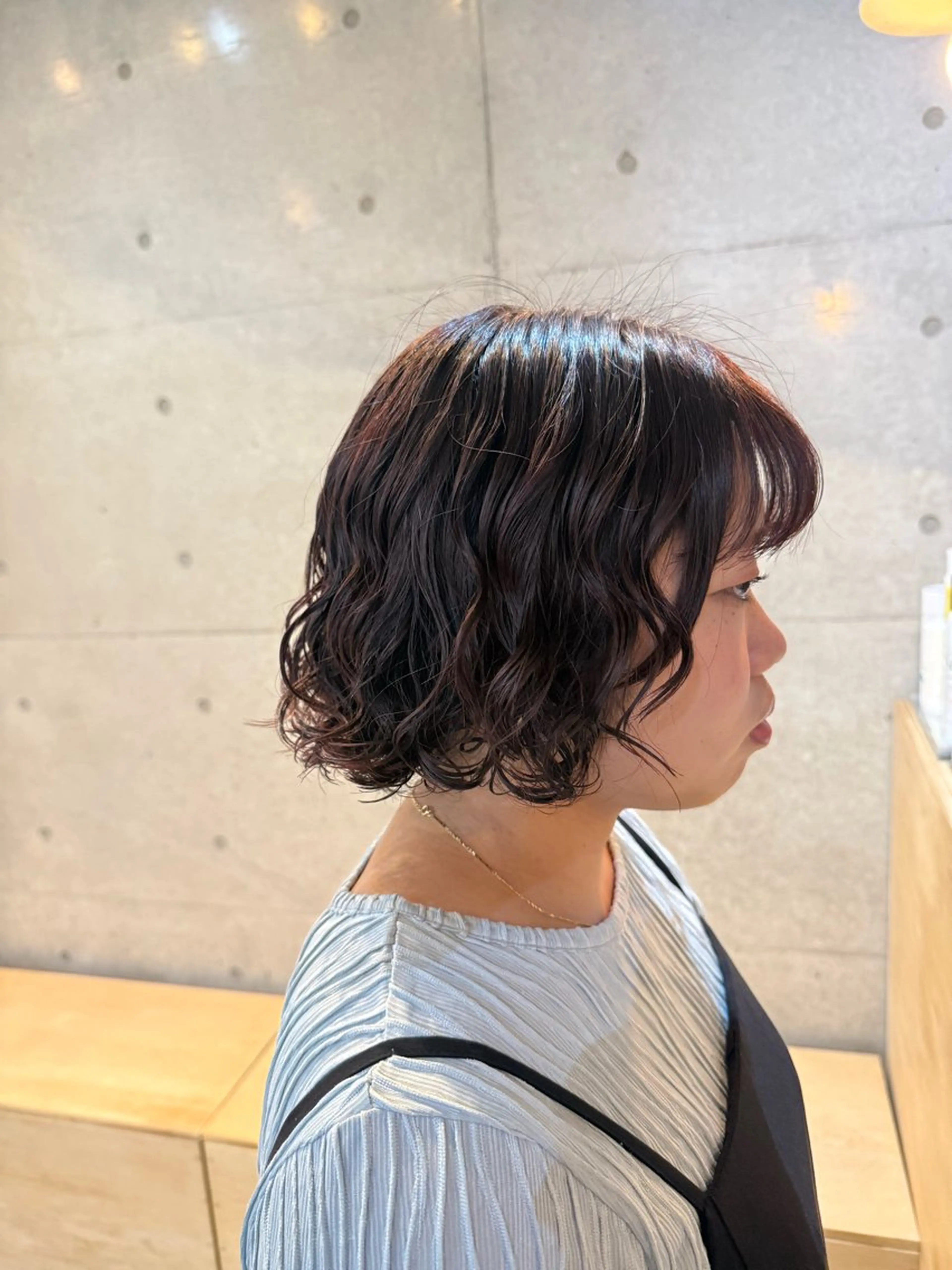 ミディアム カット パーマ デジタルパーマ/ ウェーブパーマ/神野のヘアスタイル