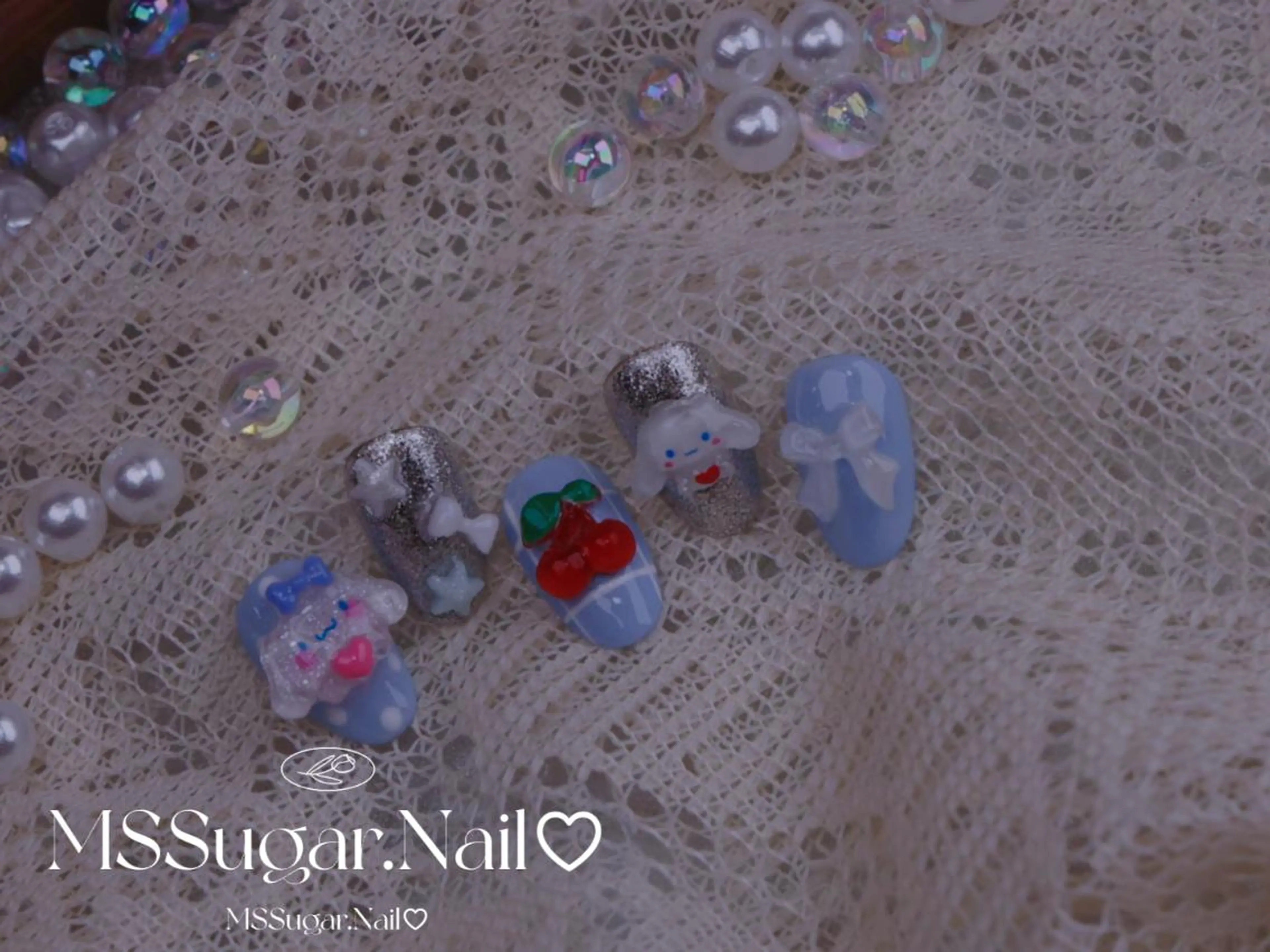 ネイル ハロウィン ロングネイル マグネットネイル スカルプネイル ネイルチップ MSSugar Nailのネイルデザイン