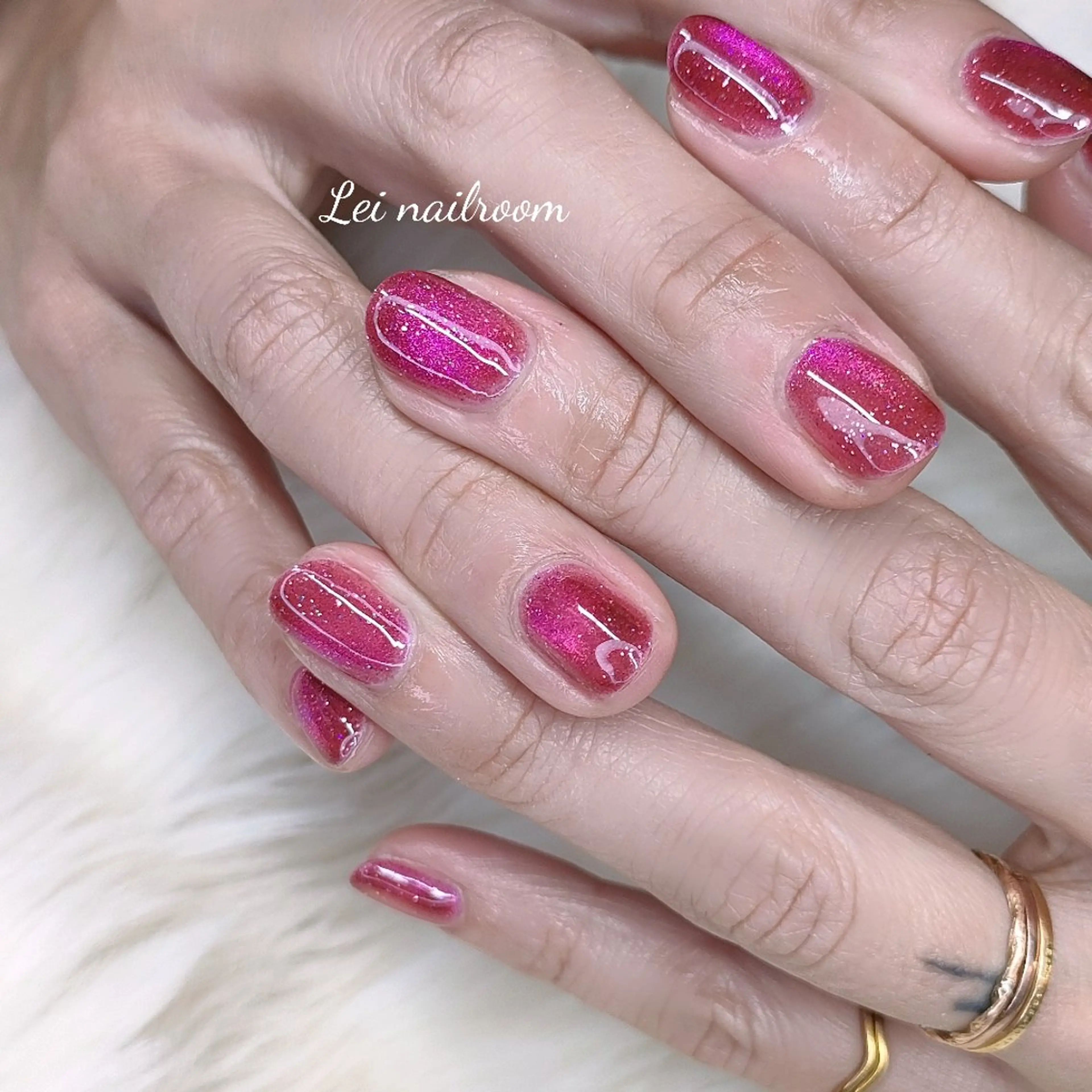 ネイル ジェルネイル マグネットネイル ハンドネイル lei🌼 nailroomのネイルデザイン