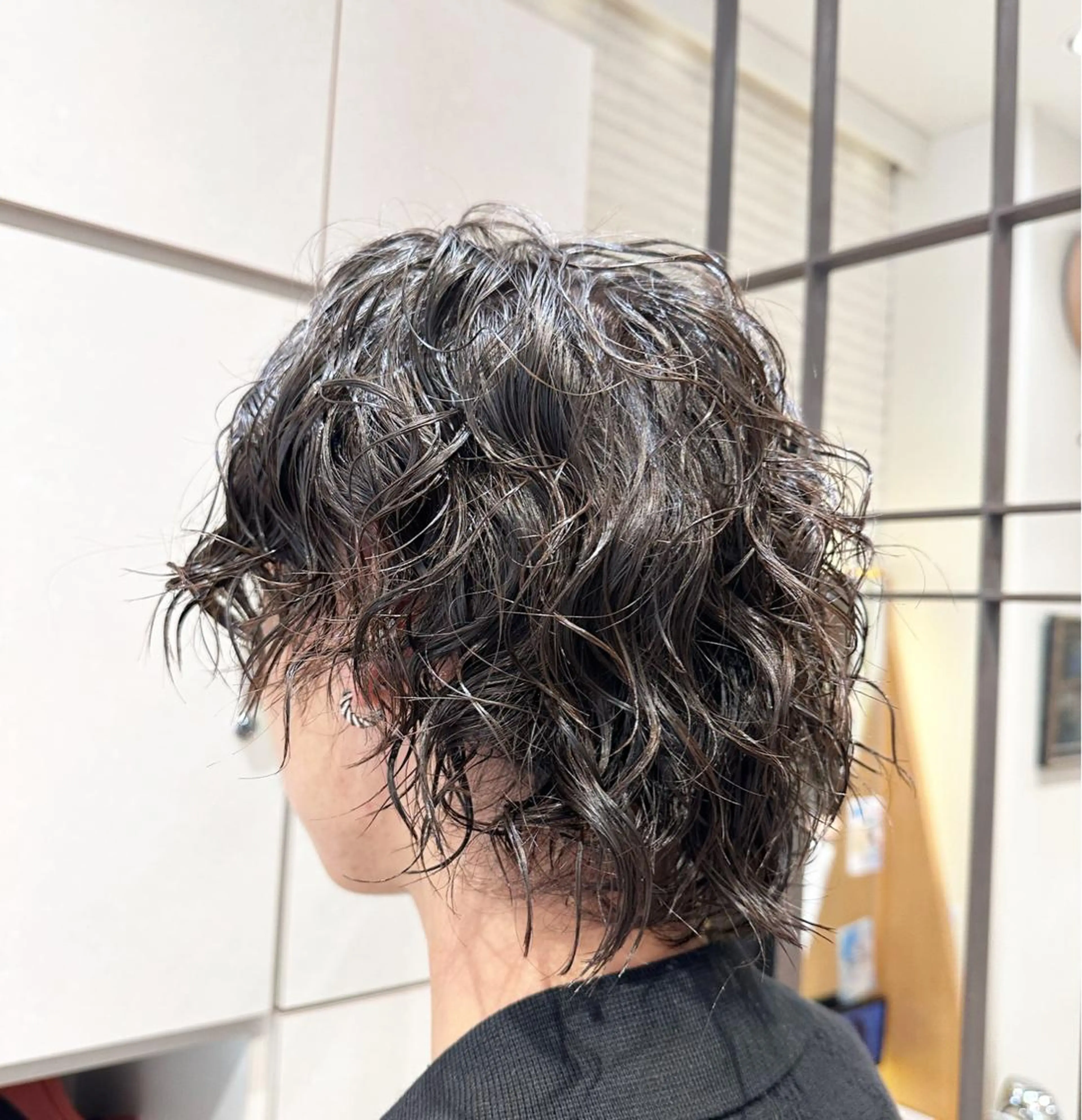 ミディアム パーマ メンズ 奥東巧真 /パーマスタイル✨のヘアスタイル