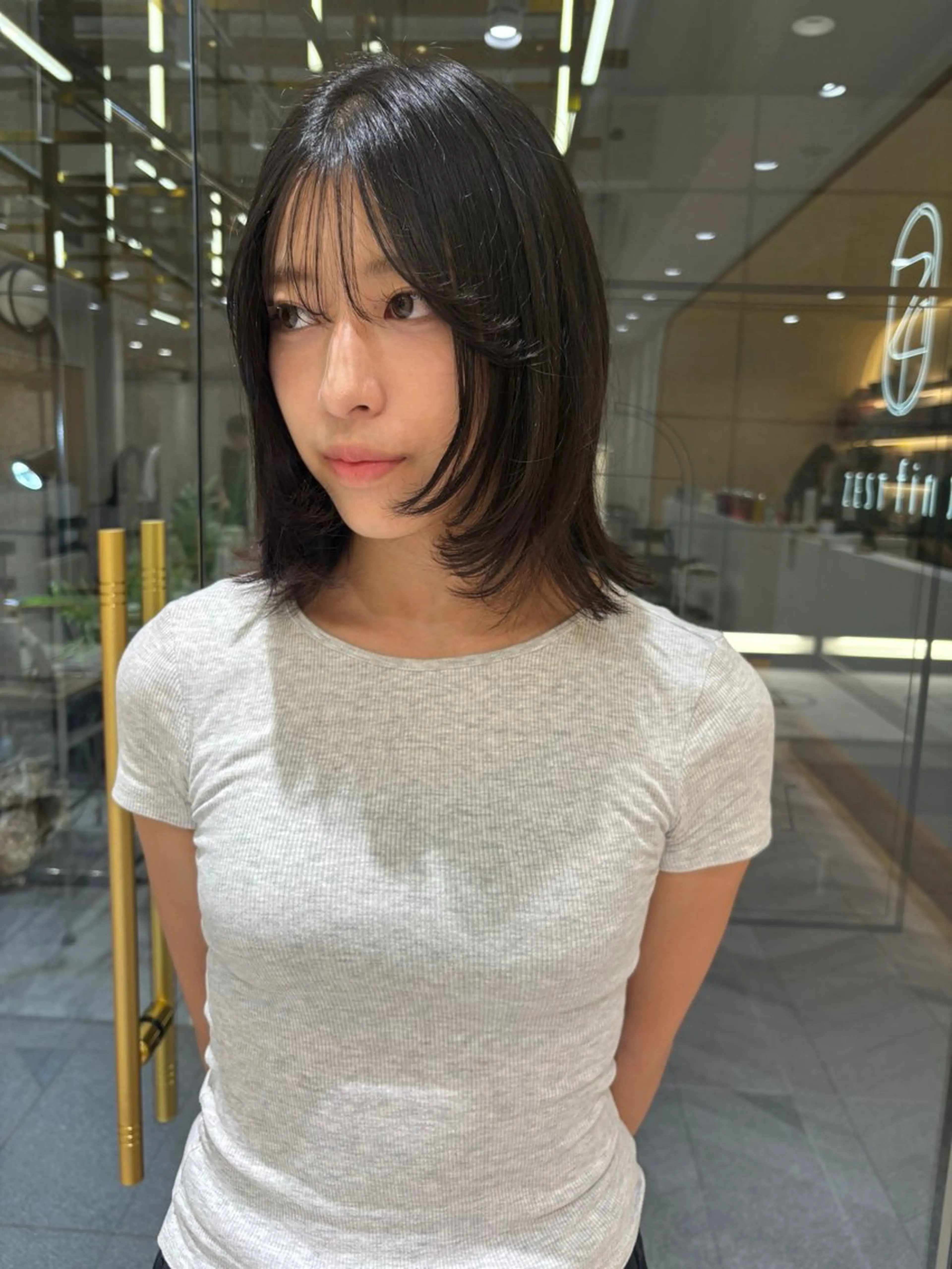 ミディアム ヘアアレンジ 🦋sana🦋 似合わせカット✁のヘアスタイル