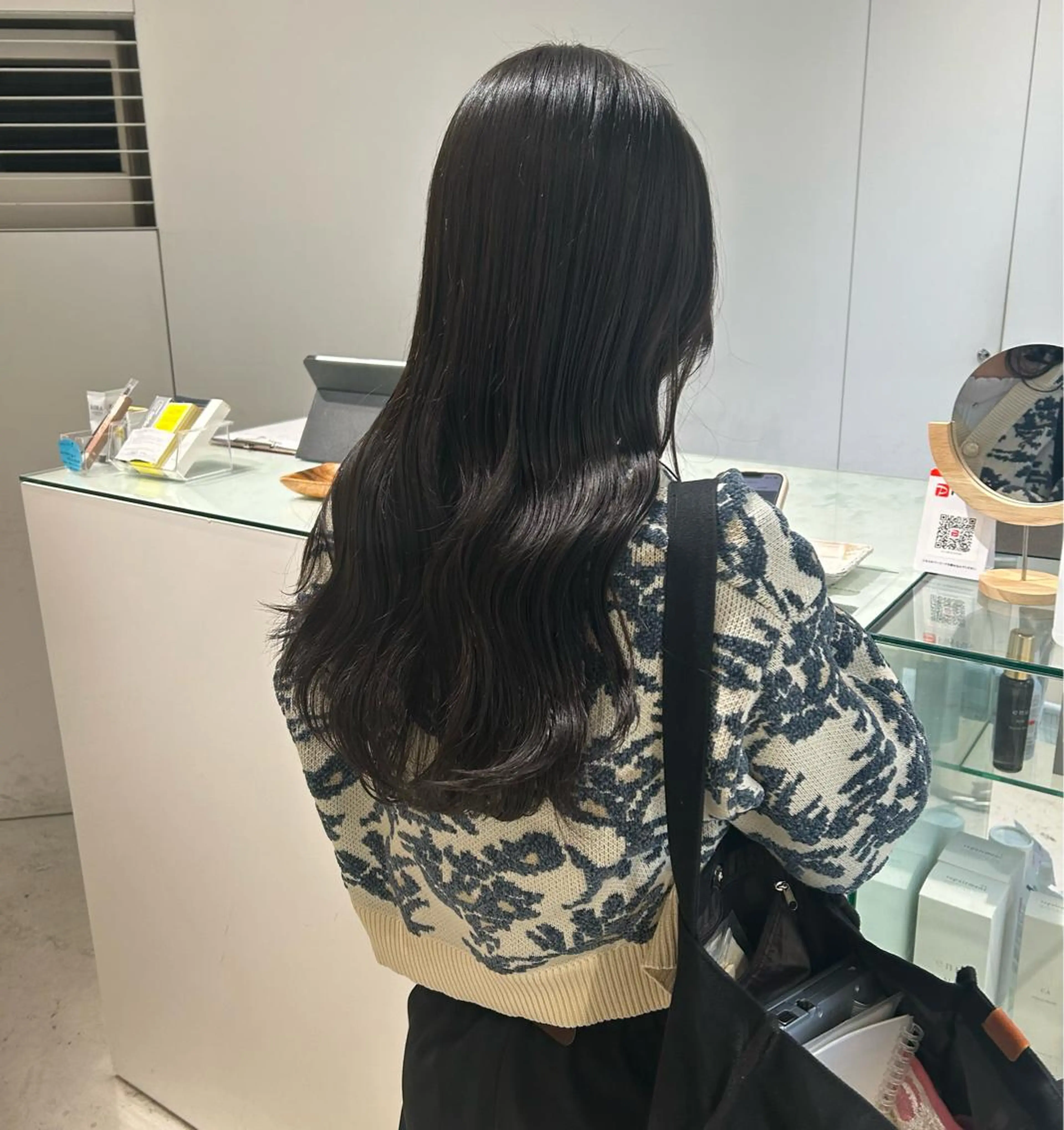 ロング カラー カット ヘアカラー トリートメント 透明感カラー🫧 nanohaのヘアスタイル