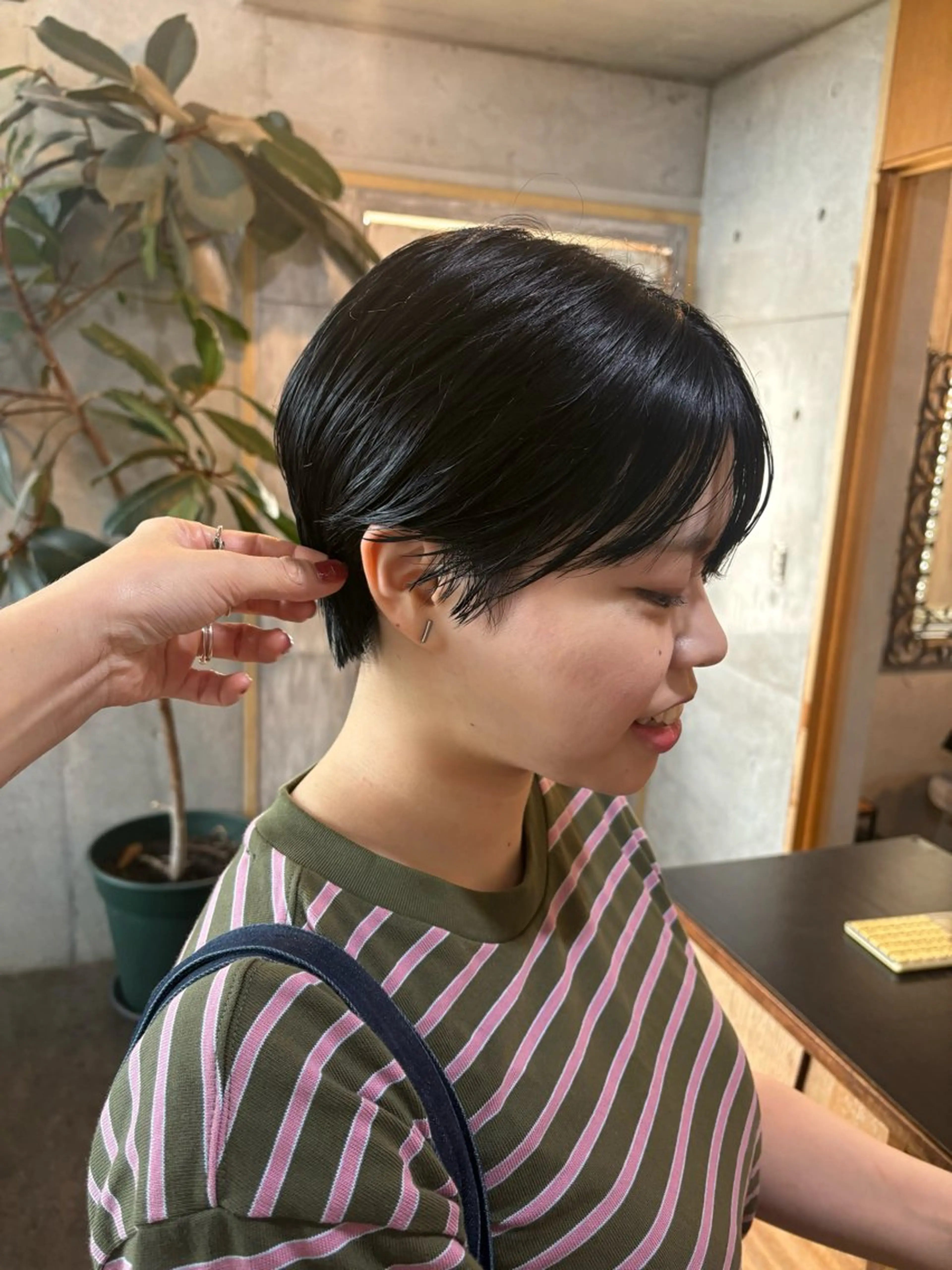 ショート カット ヘアカラー トリートメント モリモト サナのヘアスタイル