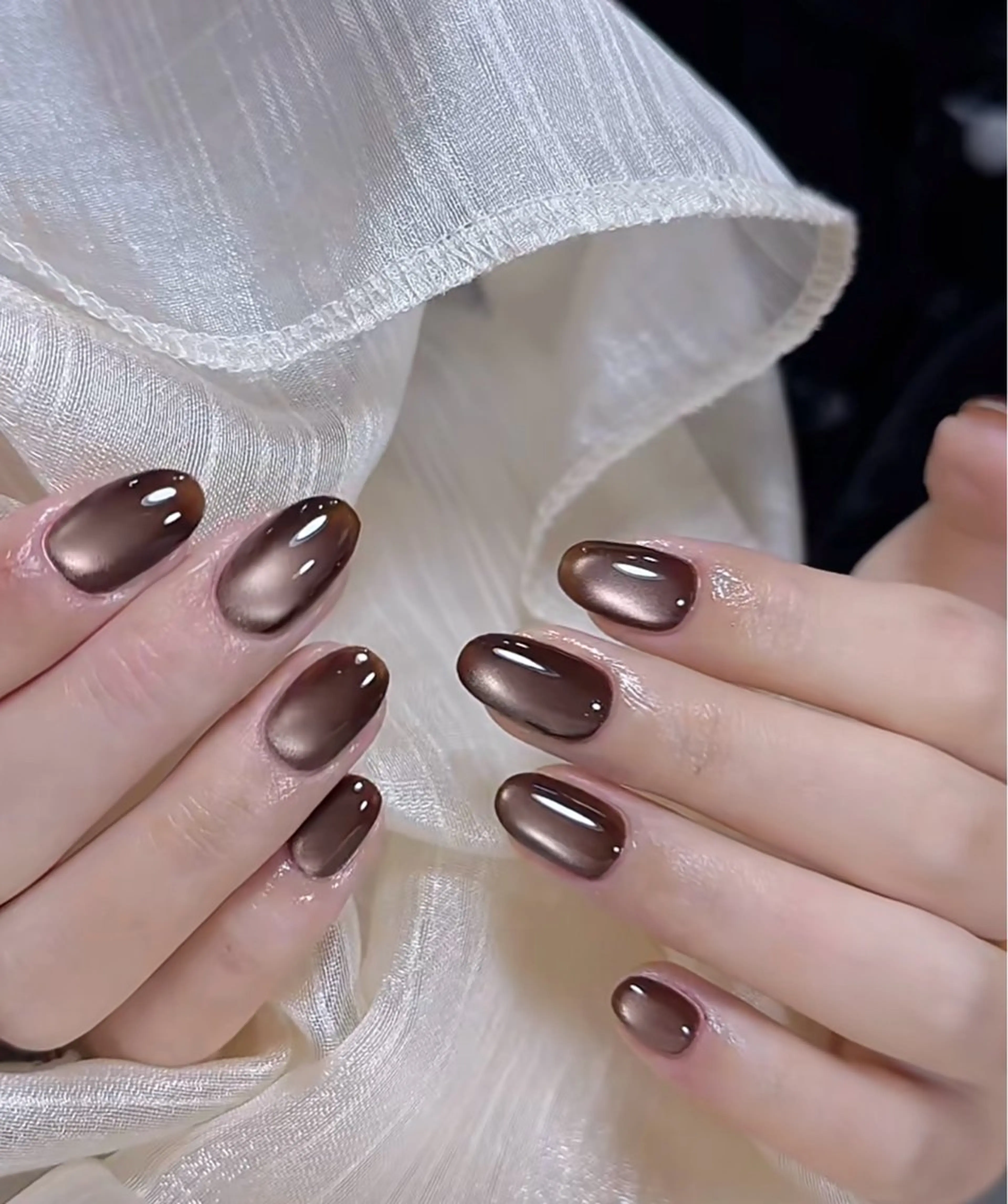 ミディアム めぐみのネイルサロン スタッフ練習のネイルデザイン