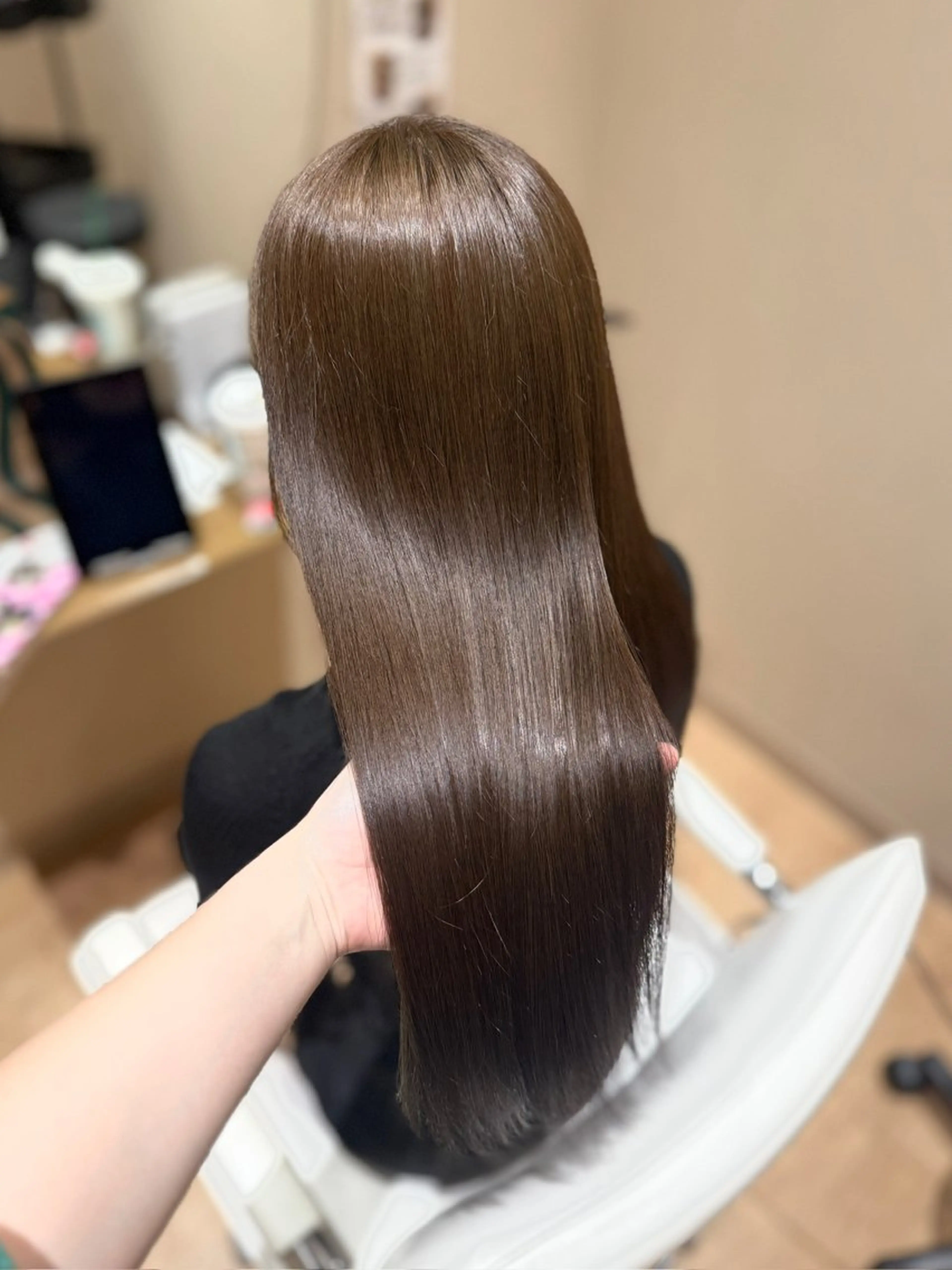 【カットなし】ケアカラー+3stepトリートメントの写真