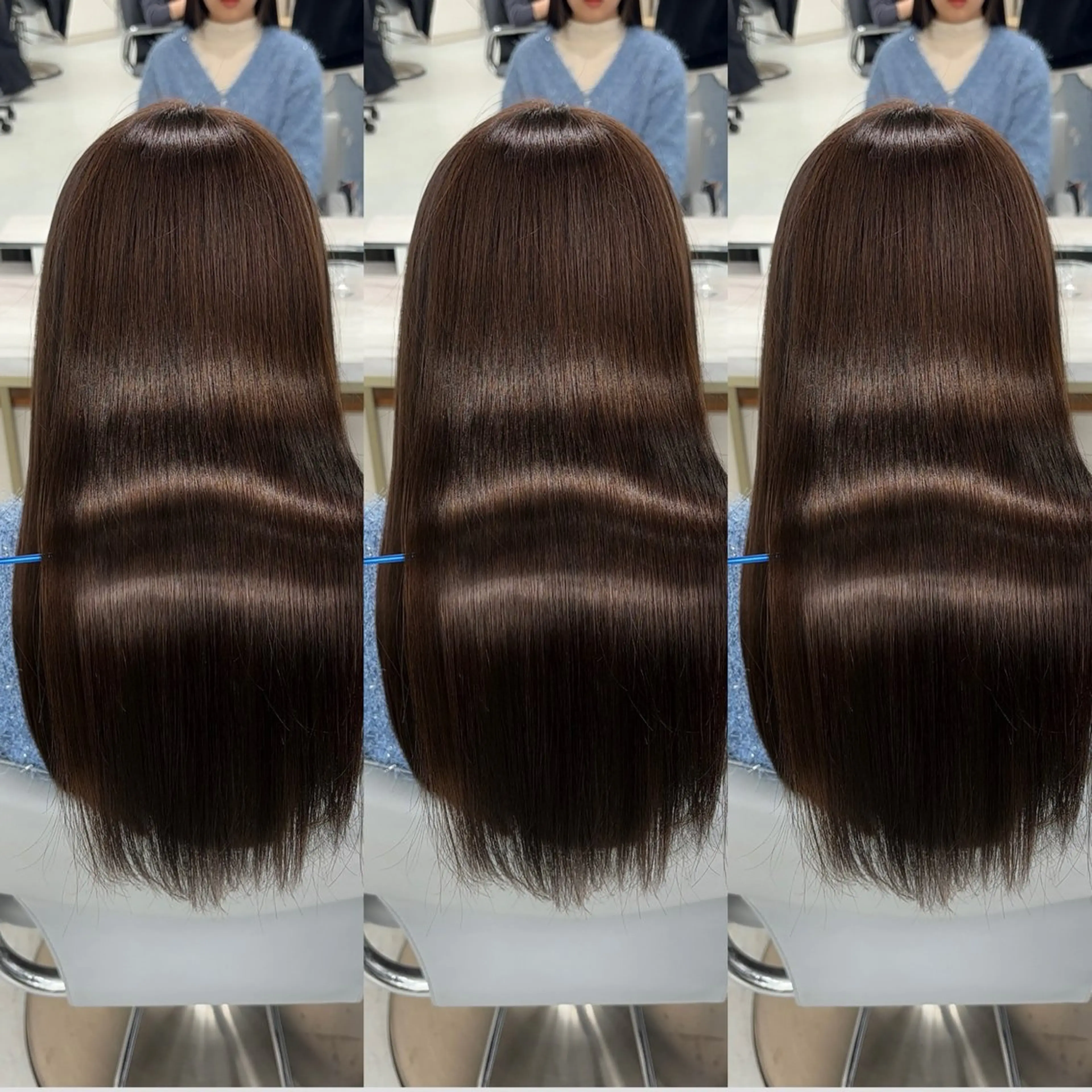 ミディアム カット ヘアカラー トリートメント 新宿No.1艶髪矯正 美艶カラー/FUKAのヘアスタイル