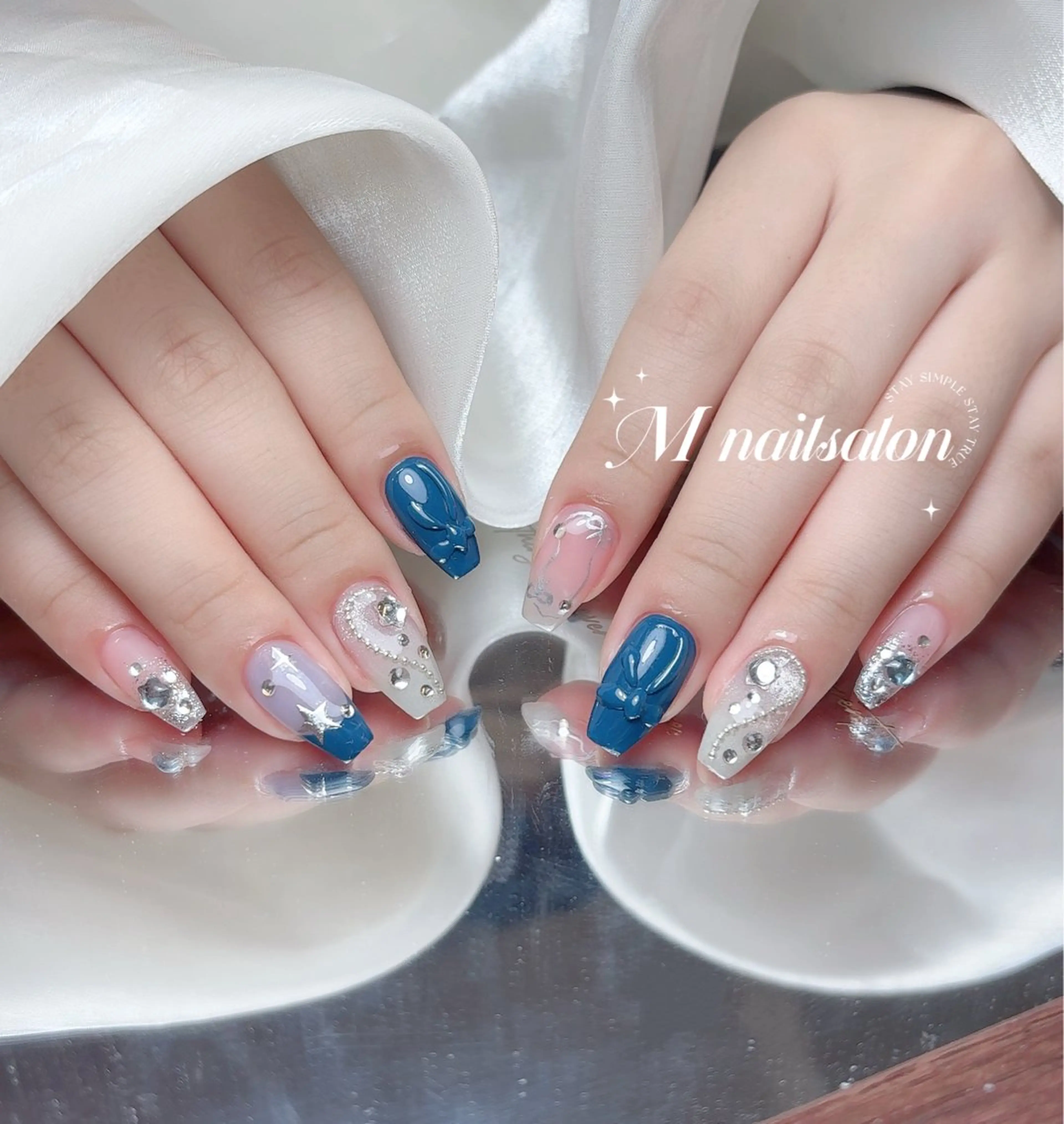 ネイル ハンドネイル M🌷nail 長さだし専門店のネイルデザイン