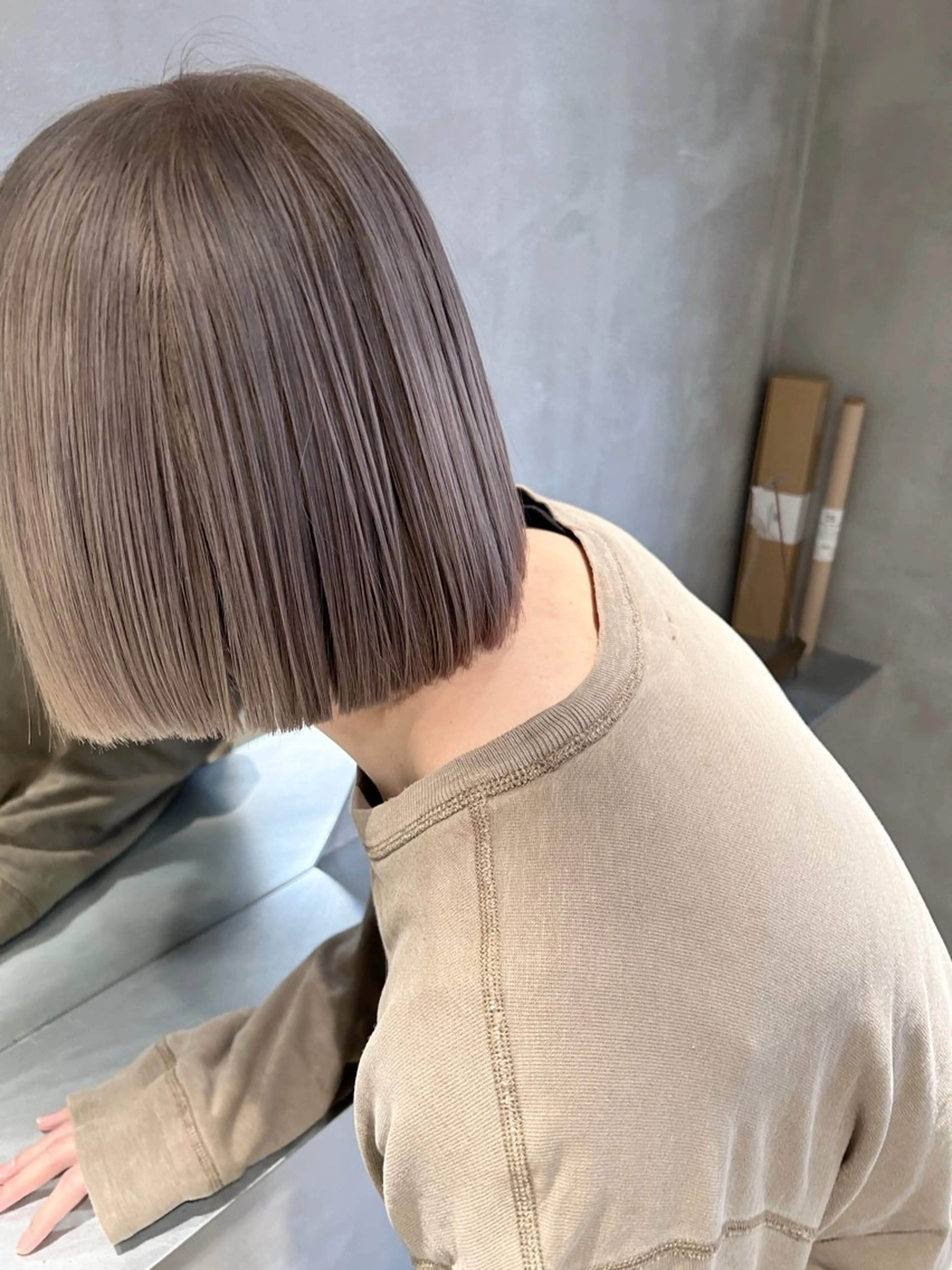 ミディアム ヘアカラー 髙林 優衣のヘアスタイル