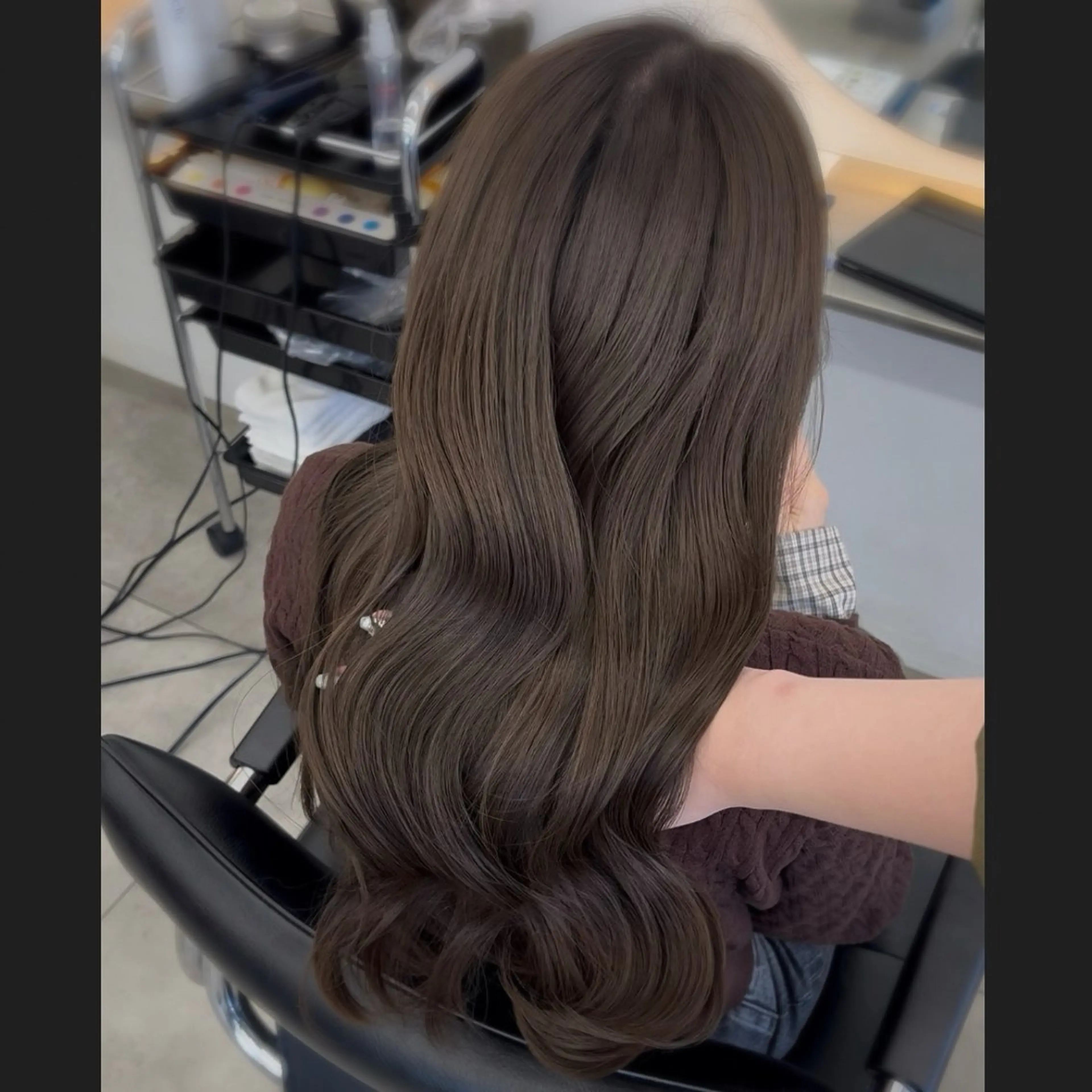 ロング カット ヘアカラー トリートメント 【レイヤー×透明感 カラー】mayaのヘアスタイル