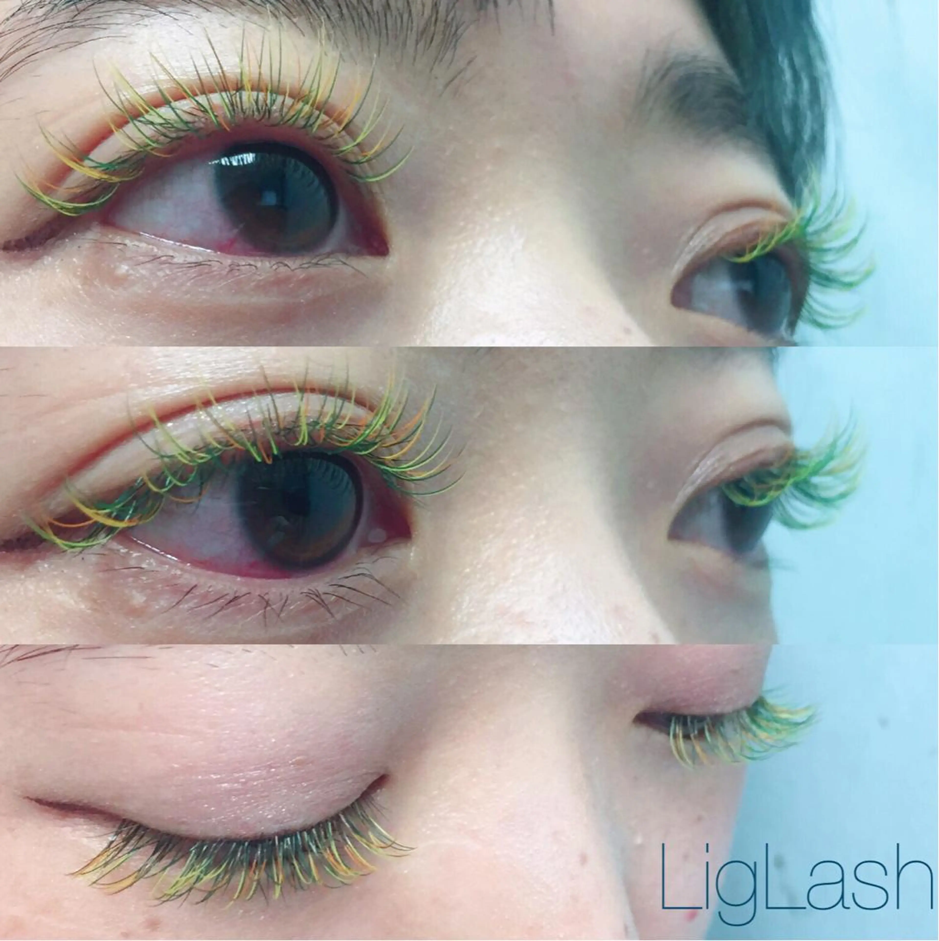 【オフ込✳︎自まつげの毛穴洗浄付】カラーエクステ120本7000円の写真