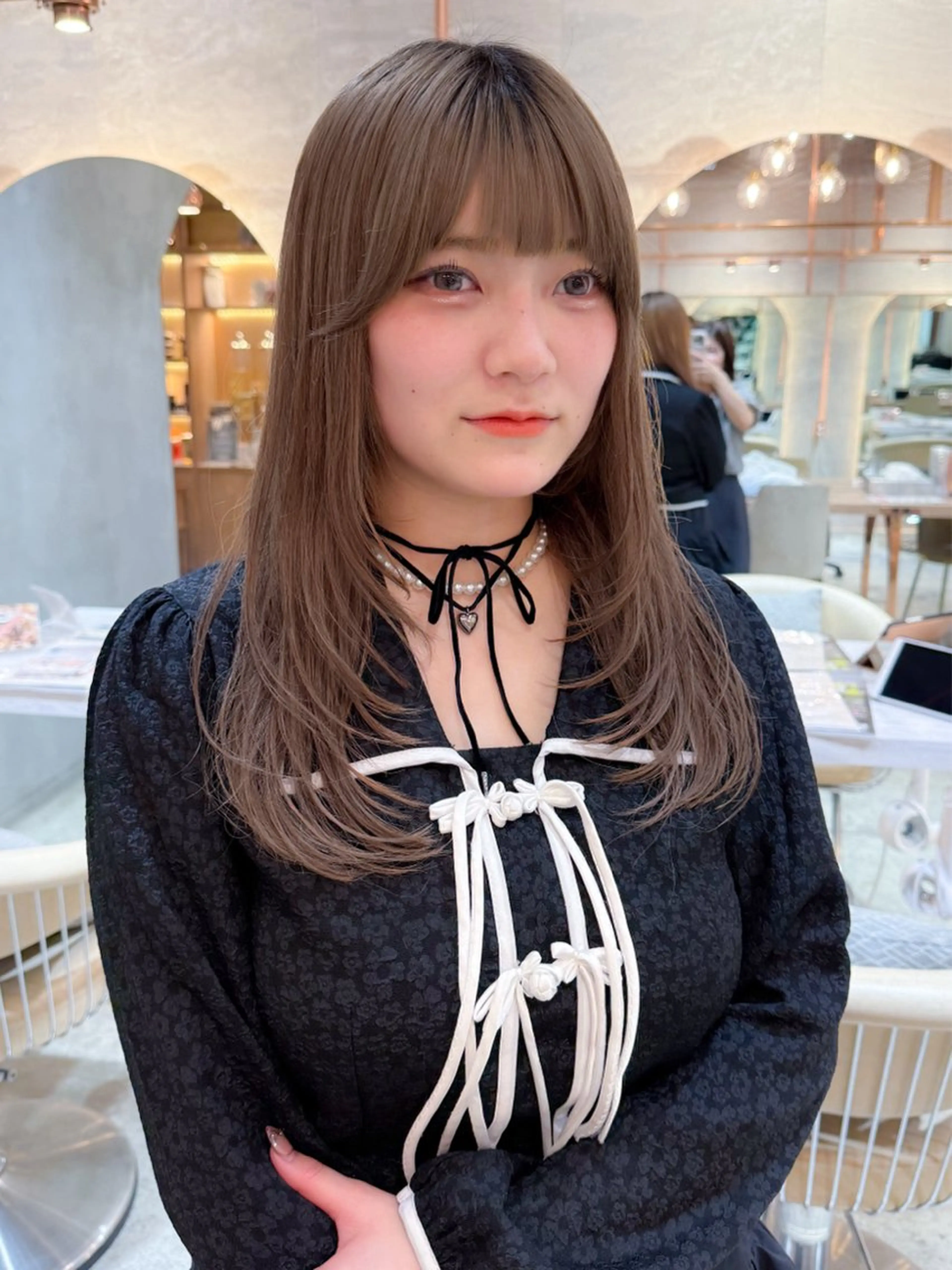 ロング ハッシュカット/韓国 レイヤー/カハナのヘアスタイル