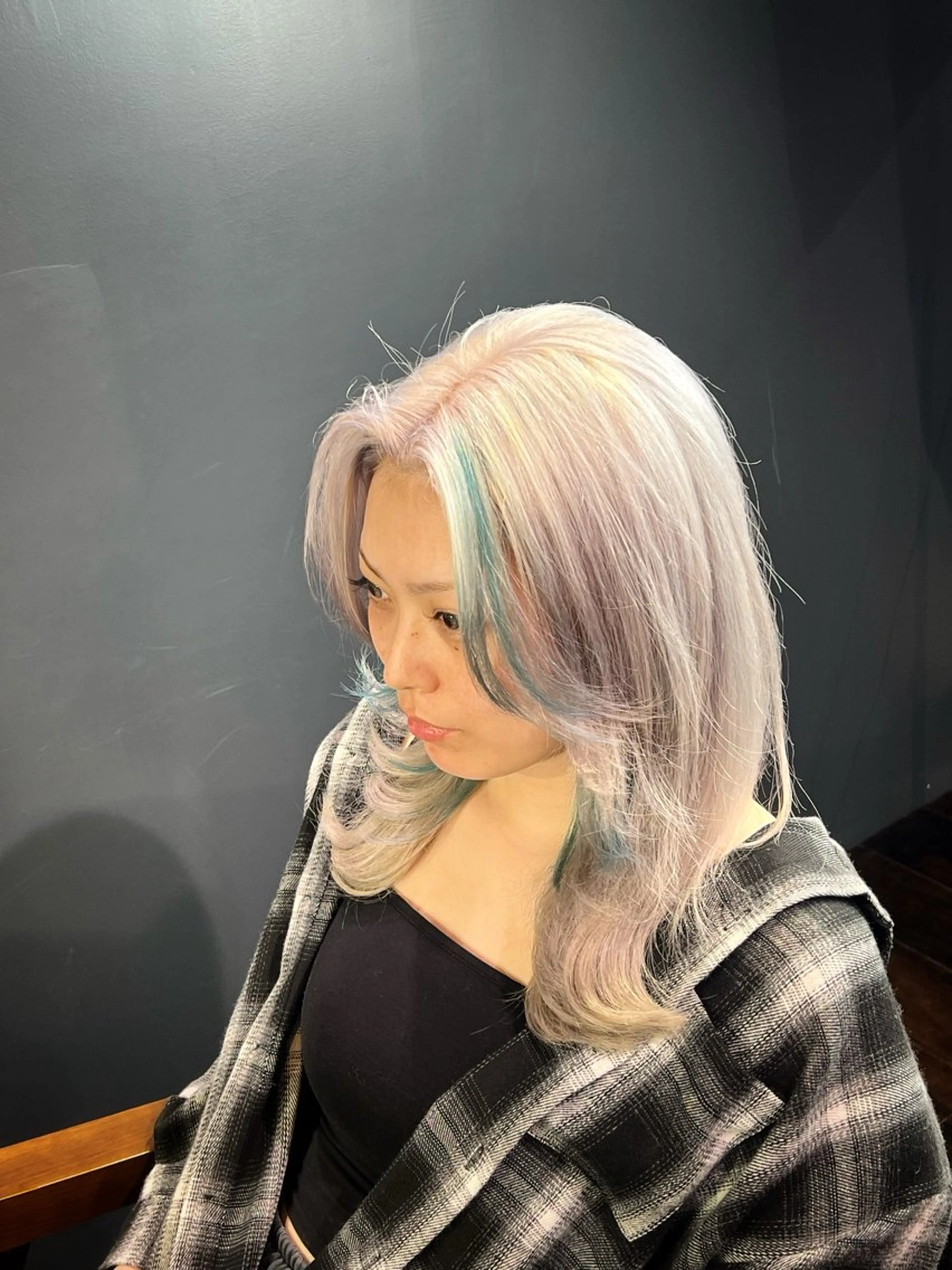 ミディアム カラー Love&Hair Breit/下川のヘアスタイル