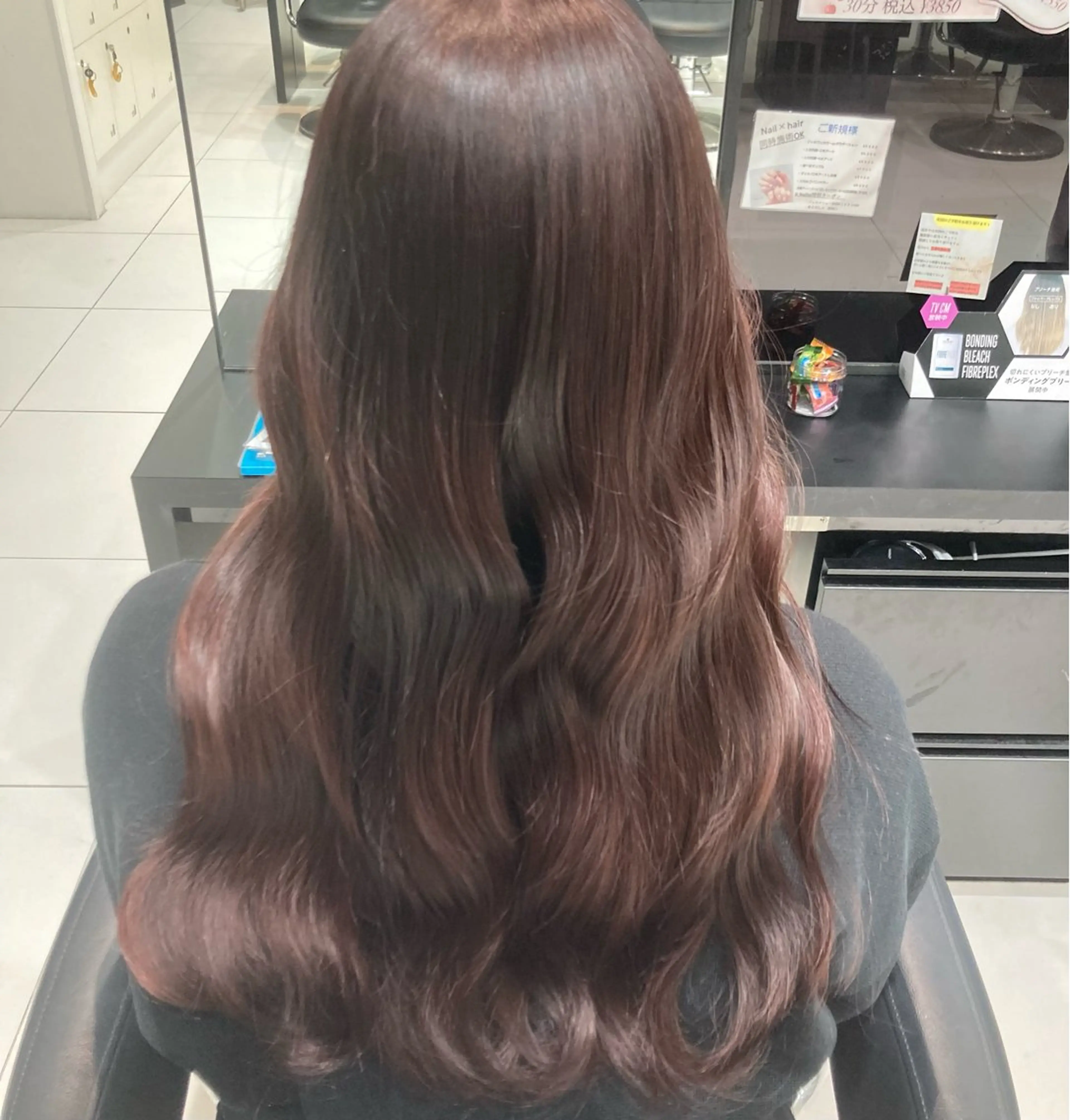 ロング ヘアカラー 💞韓国カラー💞 あやかのヘアスタイル