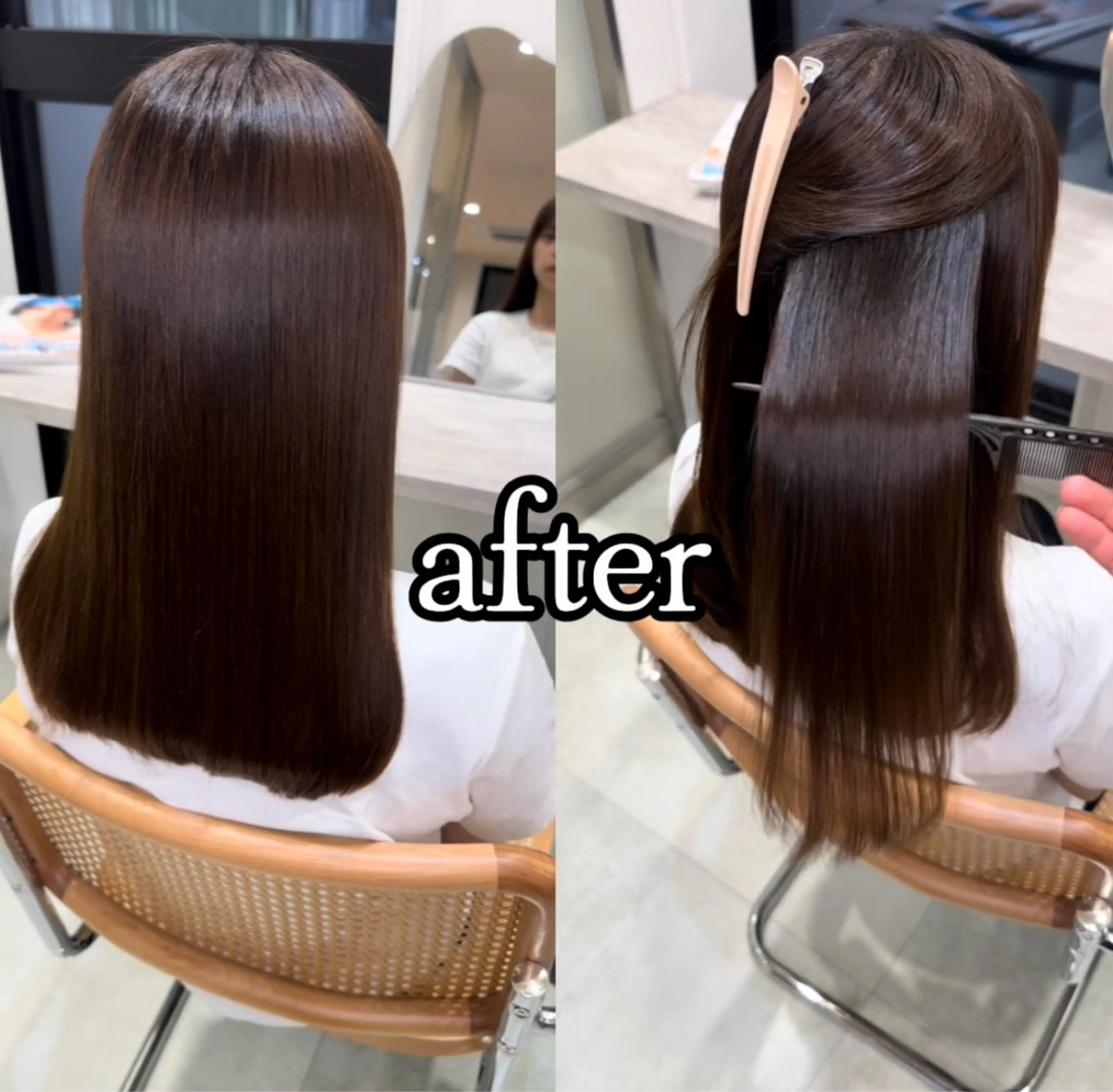 ロング 縮毛矯正 美髪矯正・ブリーチ 矯正🫧秋元ゆたかのヘアスタイル